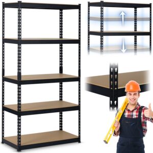 Metallist hoiuriiul 183 x 90 x 45 cm Humberg HR-700 must