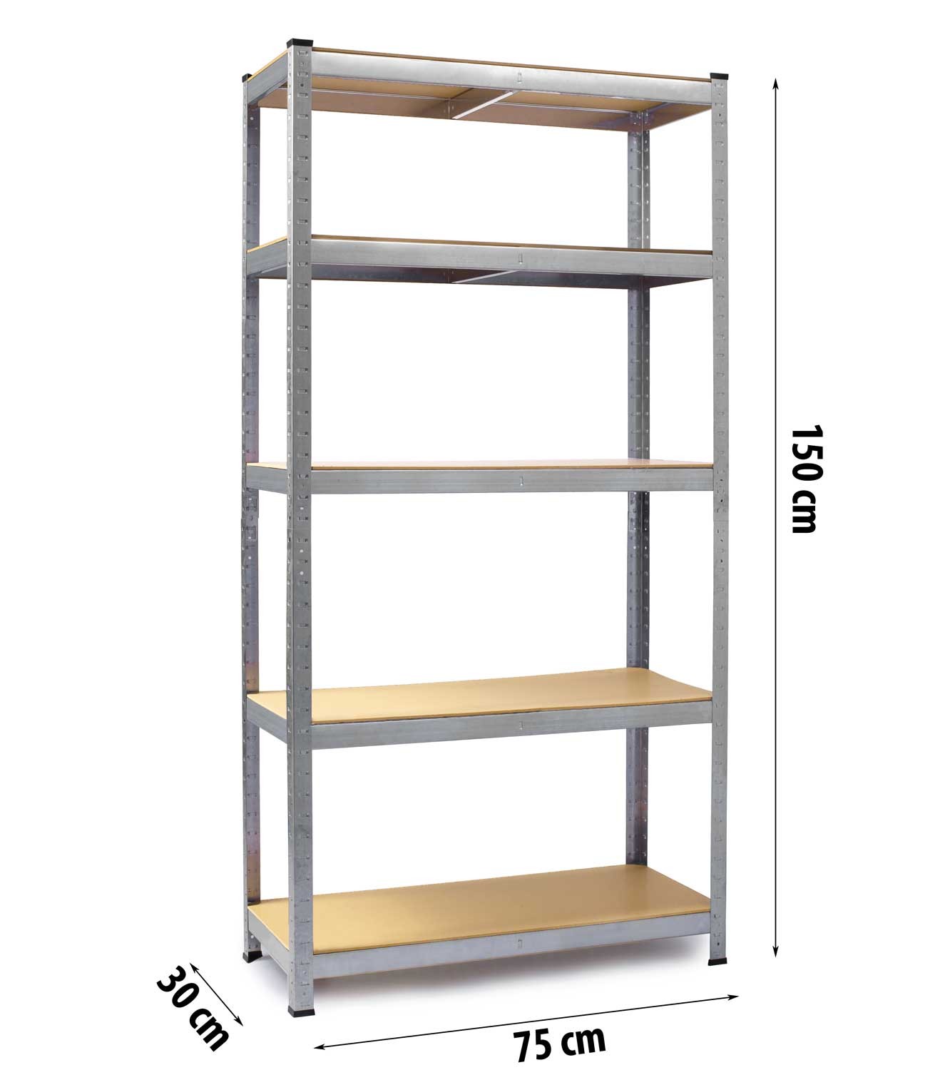 Metallist hoiuriiulite komplekt 2 tk 150 x 75 x 30 cm Humberg HR-810 - Image 8