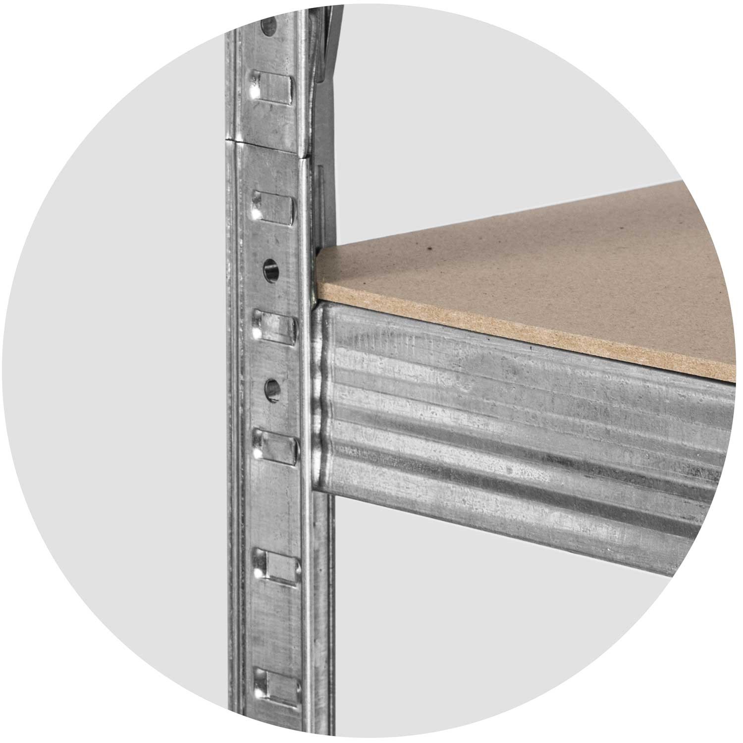 Metallist hoiuriiulite komplekt 2 tk 174 x 80 x 40 cm Plonos PL-701 - Image 7