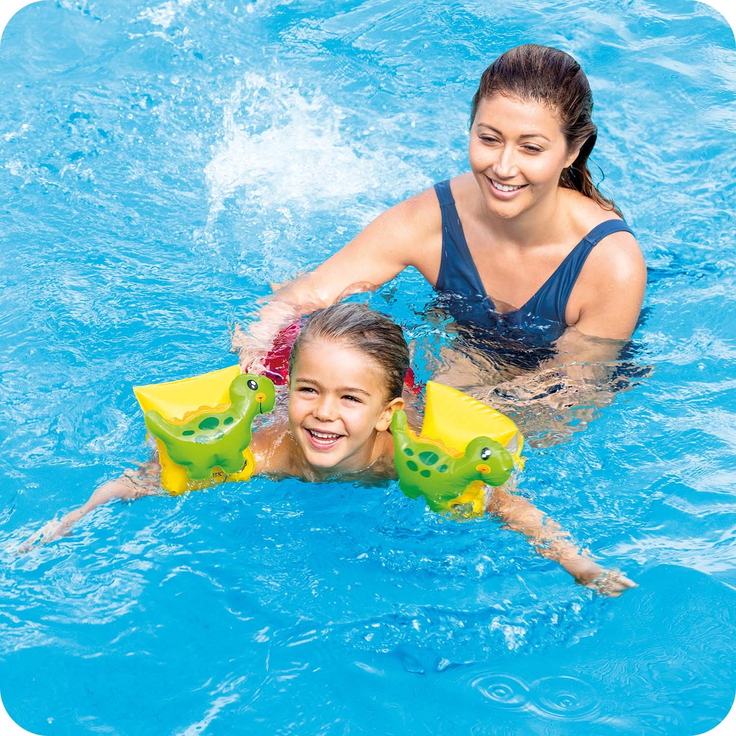 Laste ujumiskätised dinosauruse kujuga 23 x 20 cm INTEX 56664 - Image 3