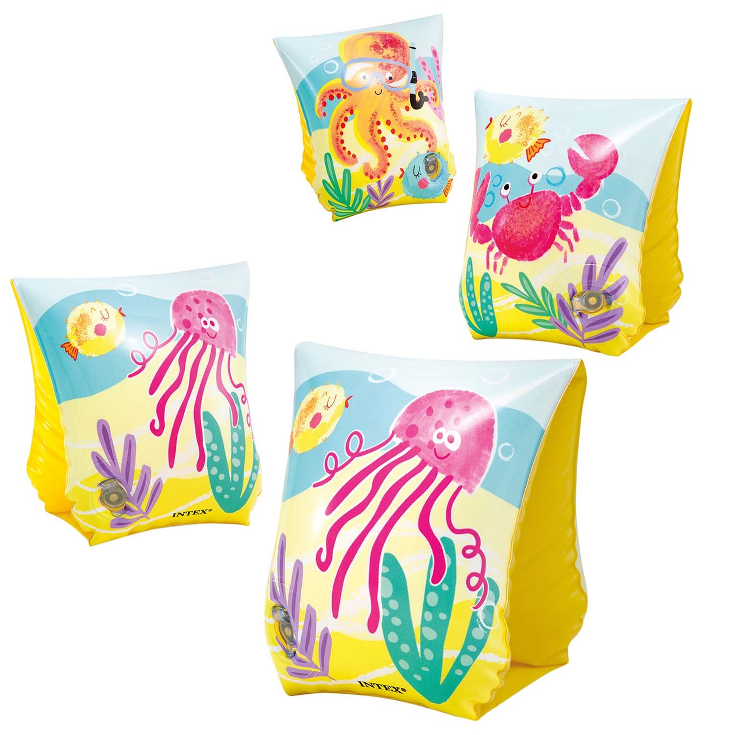 Kaheksajalg ujumiskätised 23 x 15 cm INTEX 58652