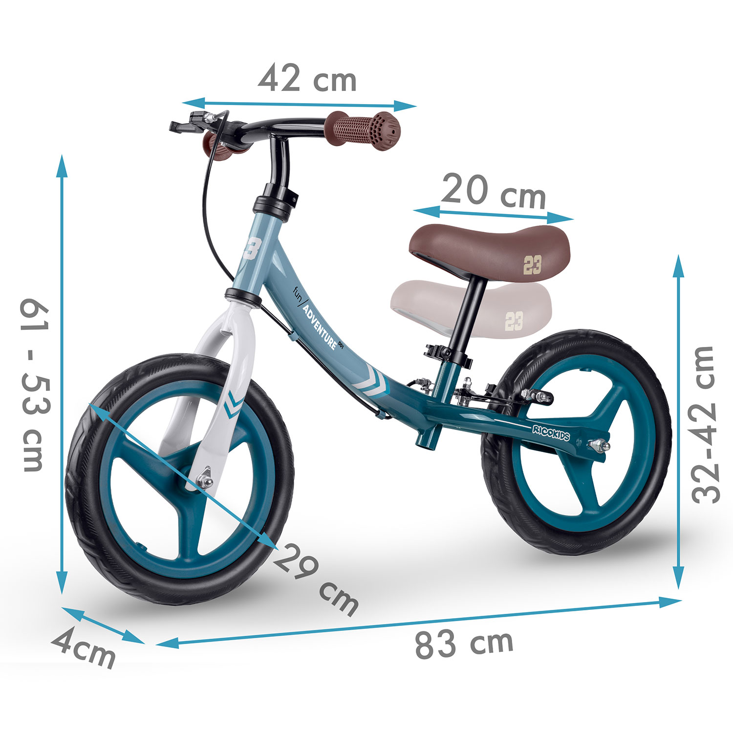 Ricokidsi lõbus seikluslik tasakaaluratas lastele - Image 3