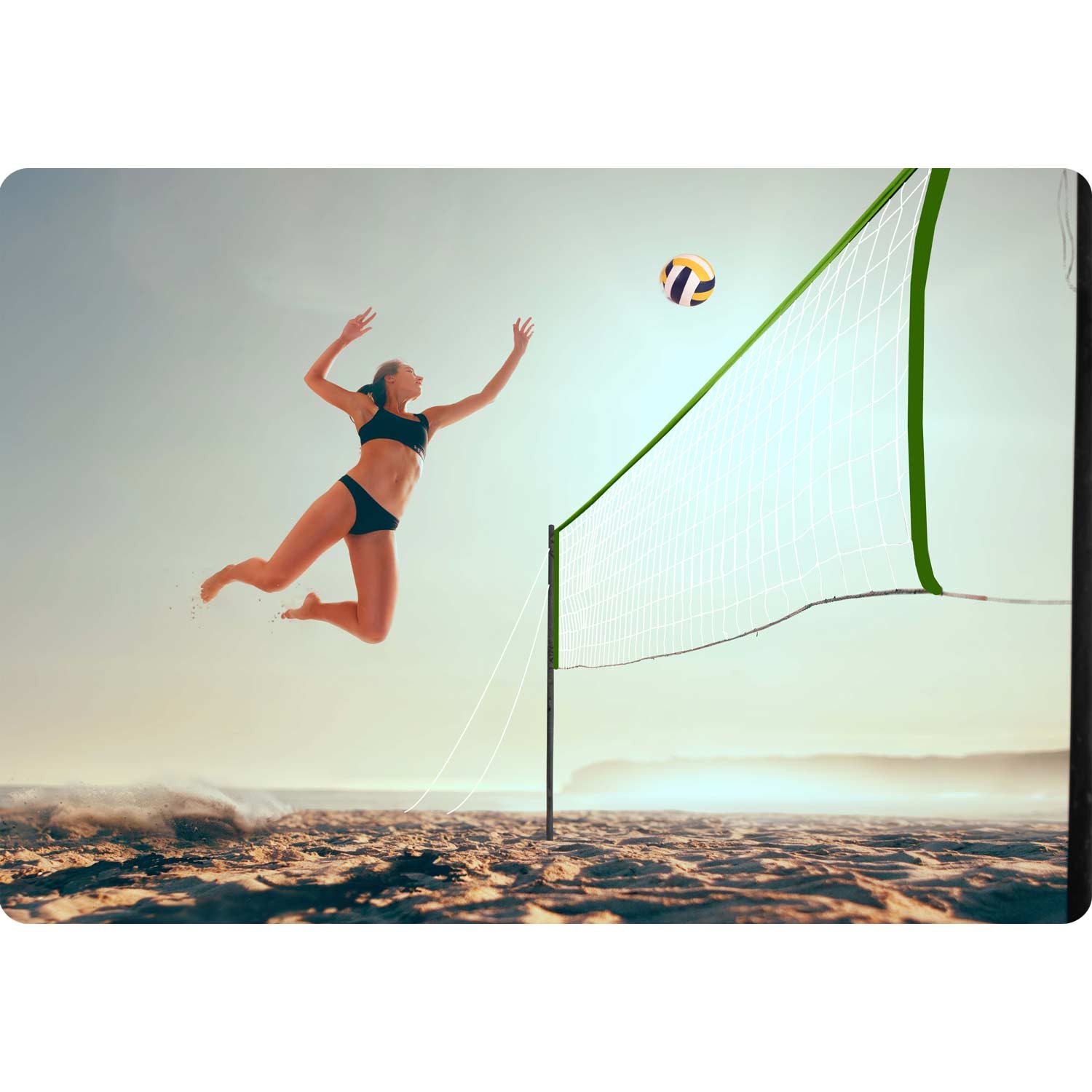 Võrk ja raam võrkpalli ja sulgpalli jaoks 570 cm - Image 8