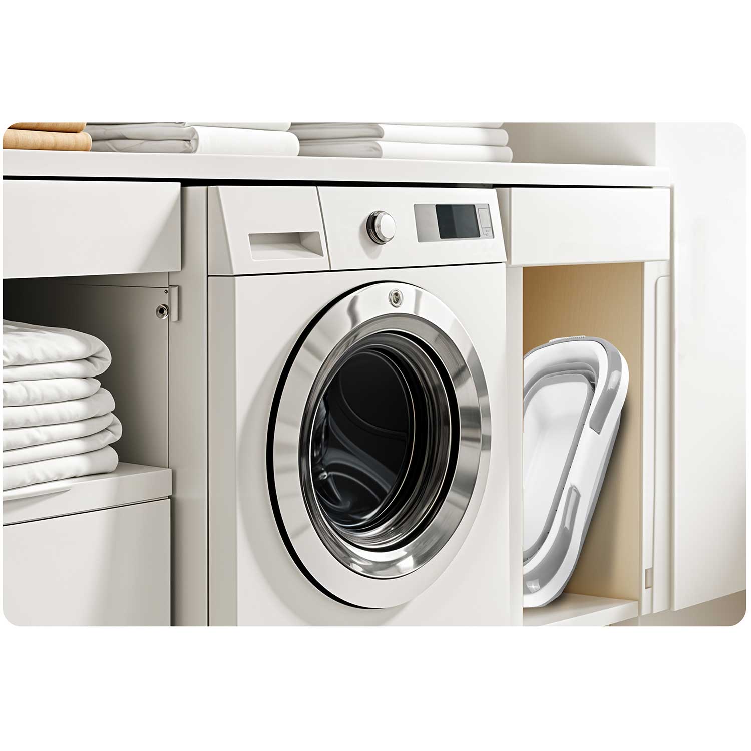 Kokkupandav pesukorv käepidemetega MS-680 Massido - Image 8