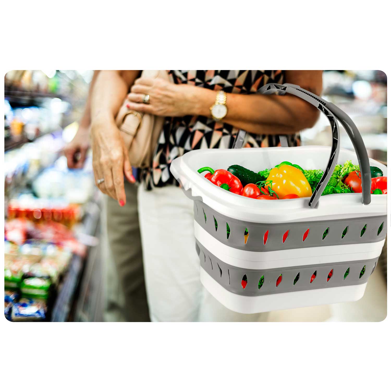 Kokkupandav pesukorv käepidemetega MS-680 Massido - Image 9