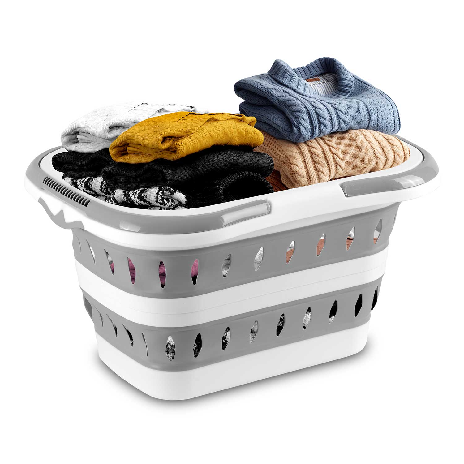 Kokkupandav pesukorv käepidemetega MS-680 Massido - Image 11