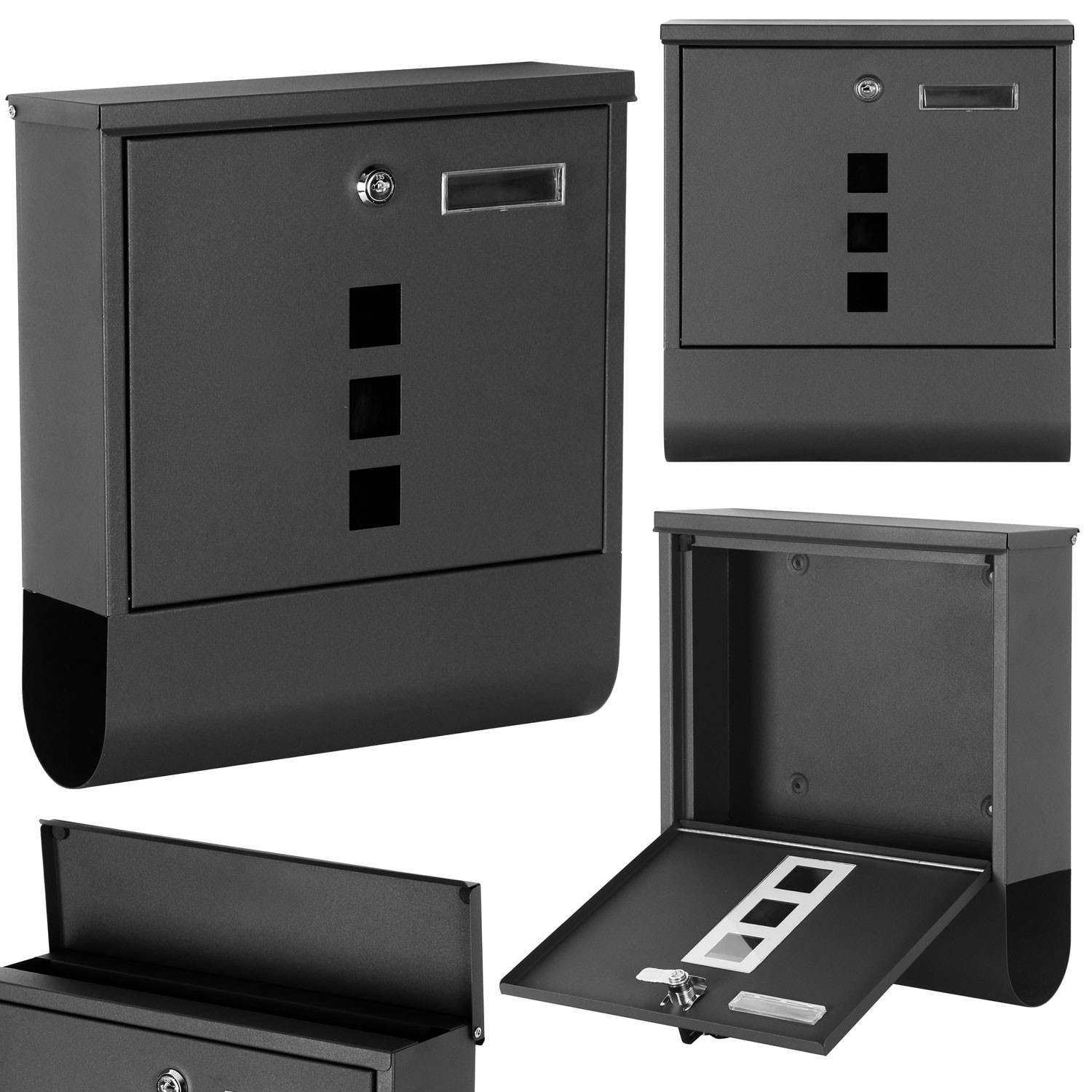 Postkast 33x31x10cm antratsiit 4993