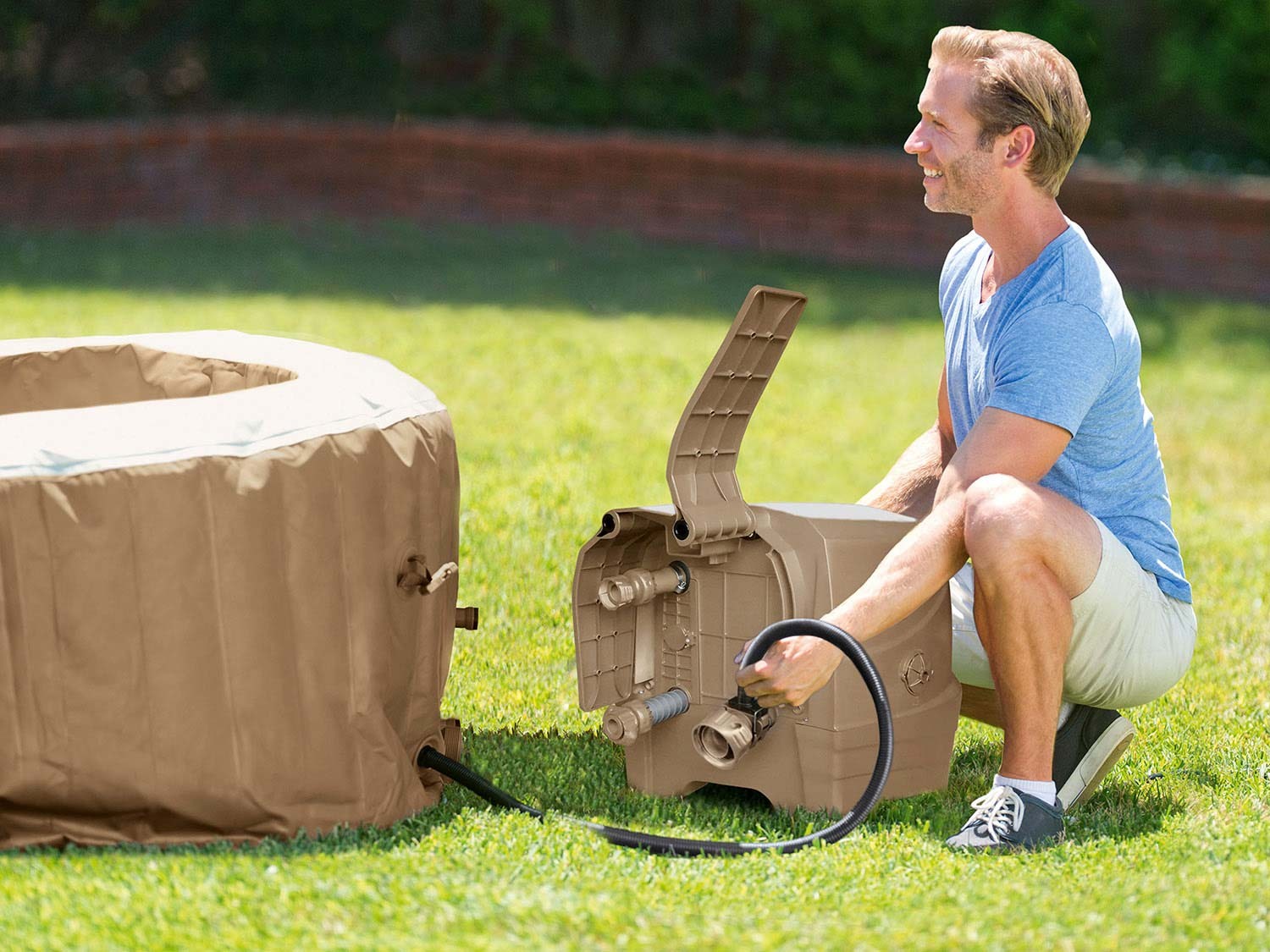 Täispuhutav spaa hüdromassaažiga 6 inimesele INTEX 28428 komplekt - Image 4