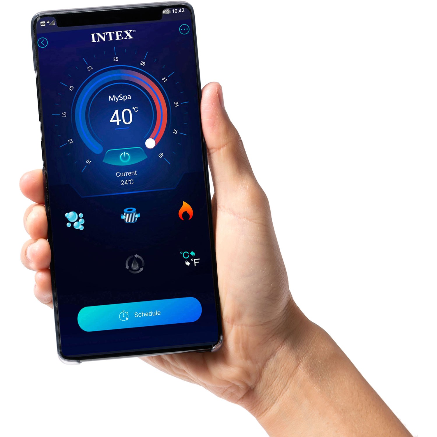 Täispuhutav spaa hüdromassaažiga 4 inimesele, INTEX 28450 komplekt - Image 7