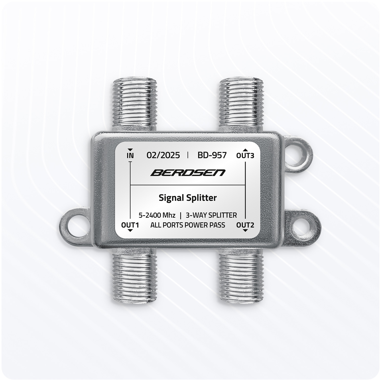 Passiivne antennijaotur 3 sisendiga 5–2400 MHz Berdsen BD-957 - Image 2