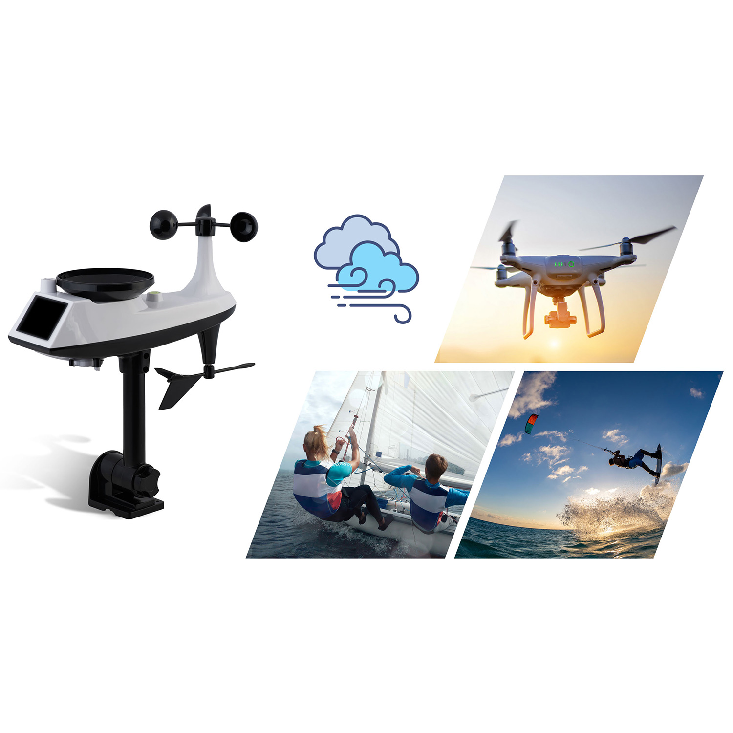 Ilmajaam tuule- ja vihmasensoriga BD-914 must - Image 13