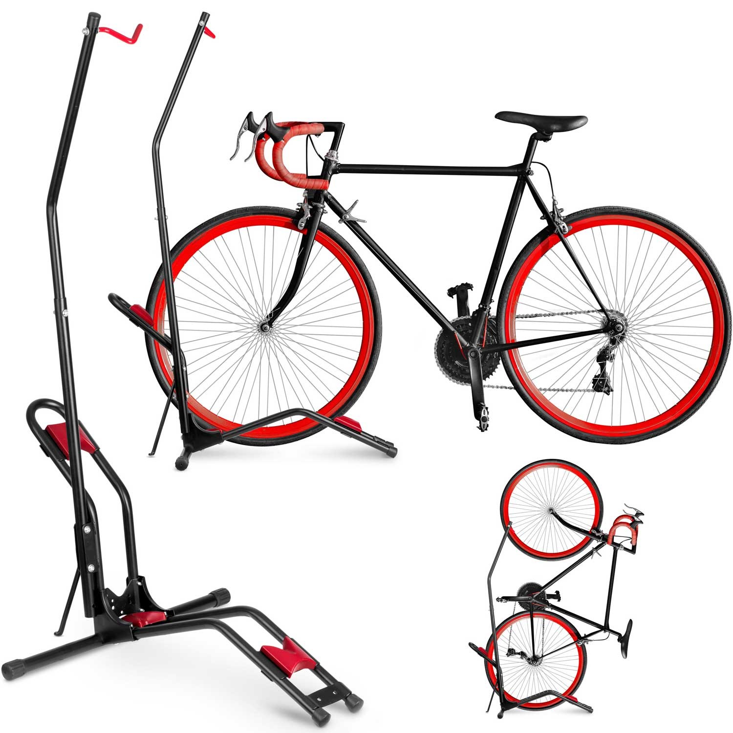 MB1 jalgrattahoidik, must teras