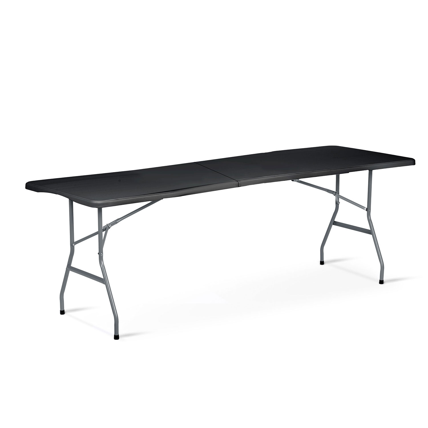 Kokkupandav aia toitlustuslaud 244 cm Plonos must - Image 11