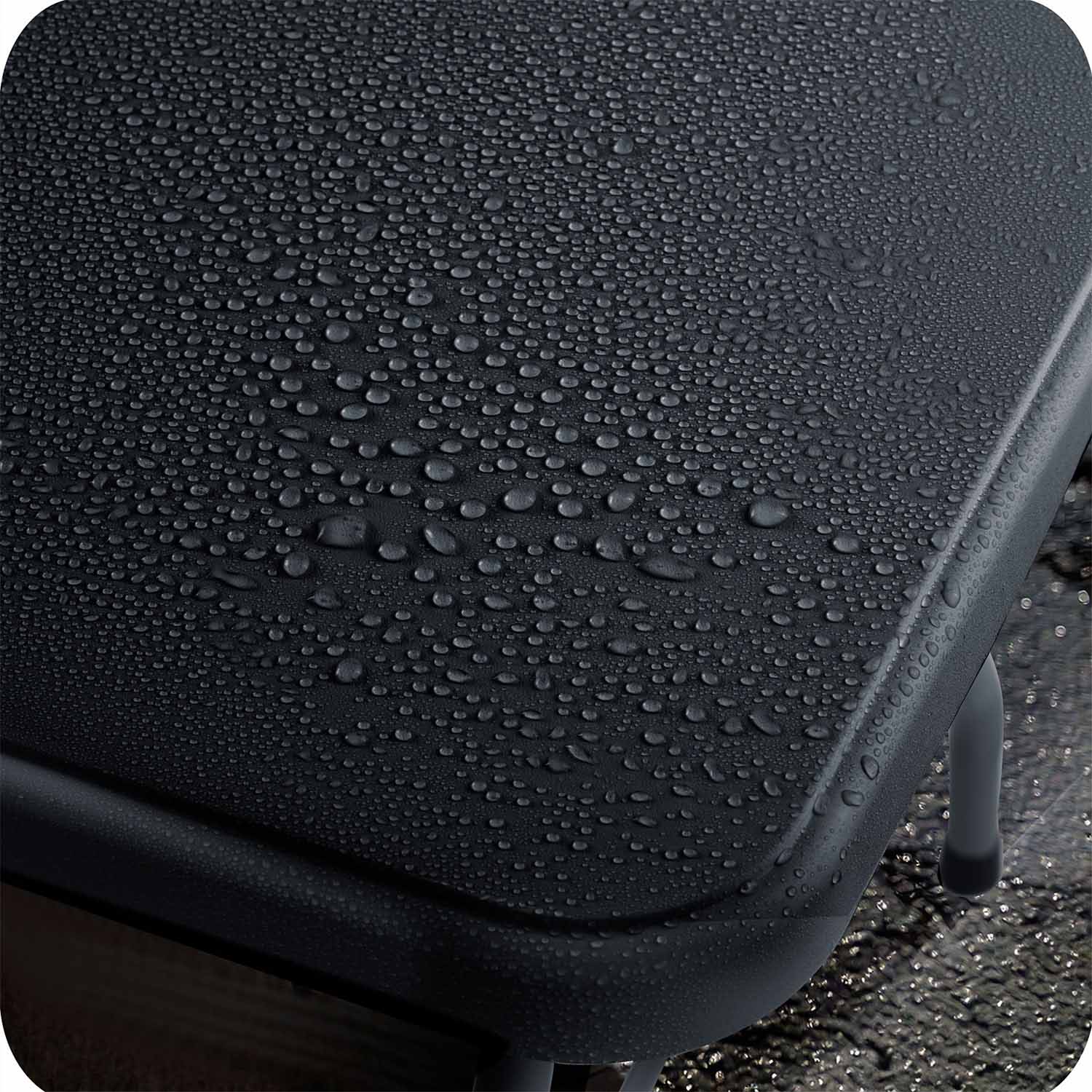 Kokkupandav aia toitlustuslaud 244 cm Plonos must - Image 13