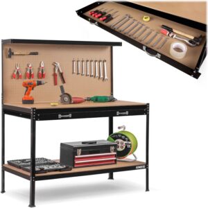 Humberg HM-590 must töökoja töölaud sahtliga