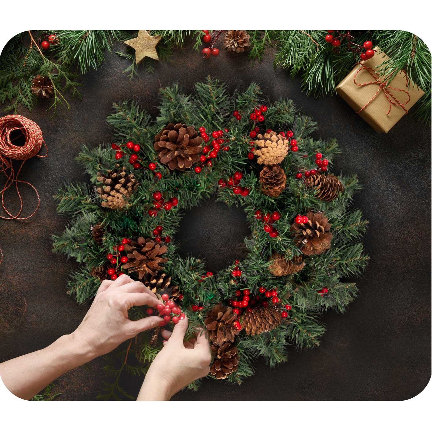 Jõulukaunistus 45 cm LED-tuledega Plonos 4835 - Image 4