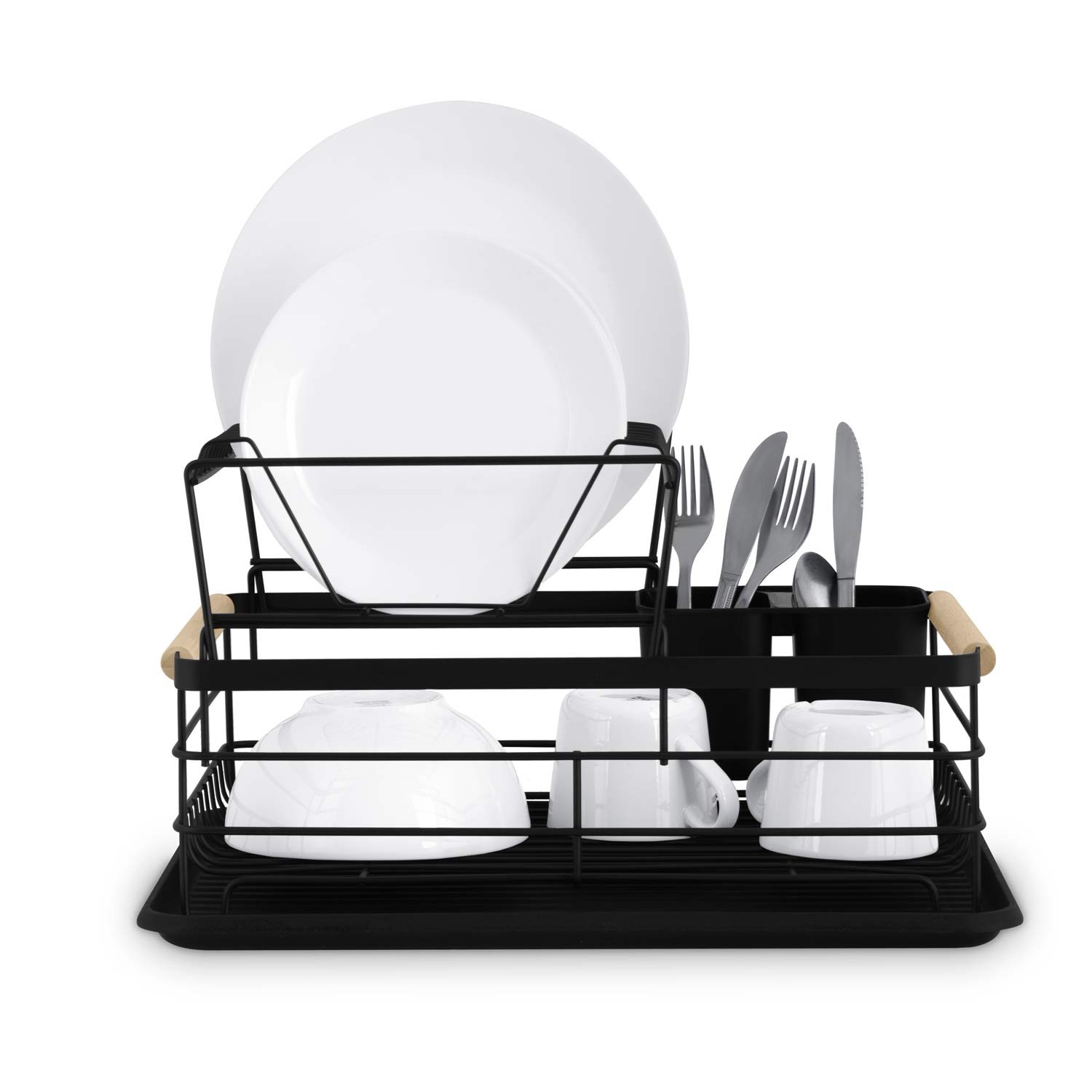 Kahetasandiline nõudekuivatusrest MS-601 Massido must - Image 4