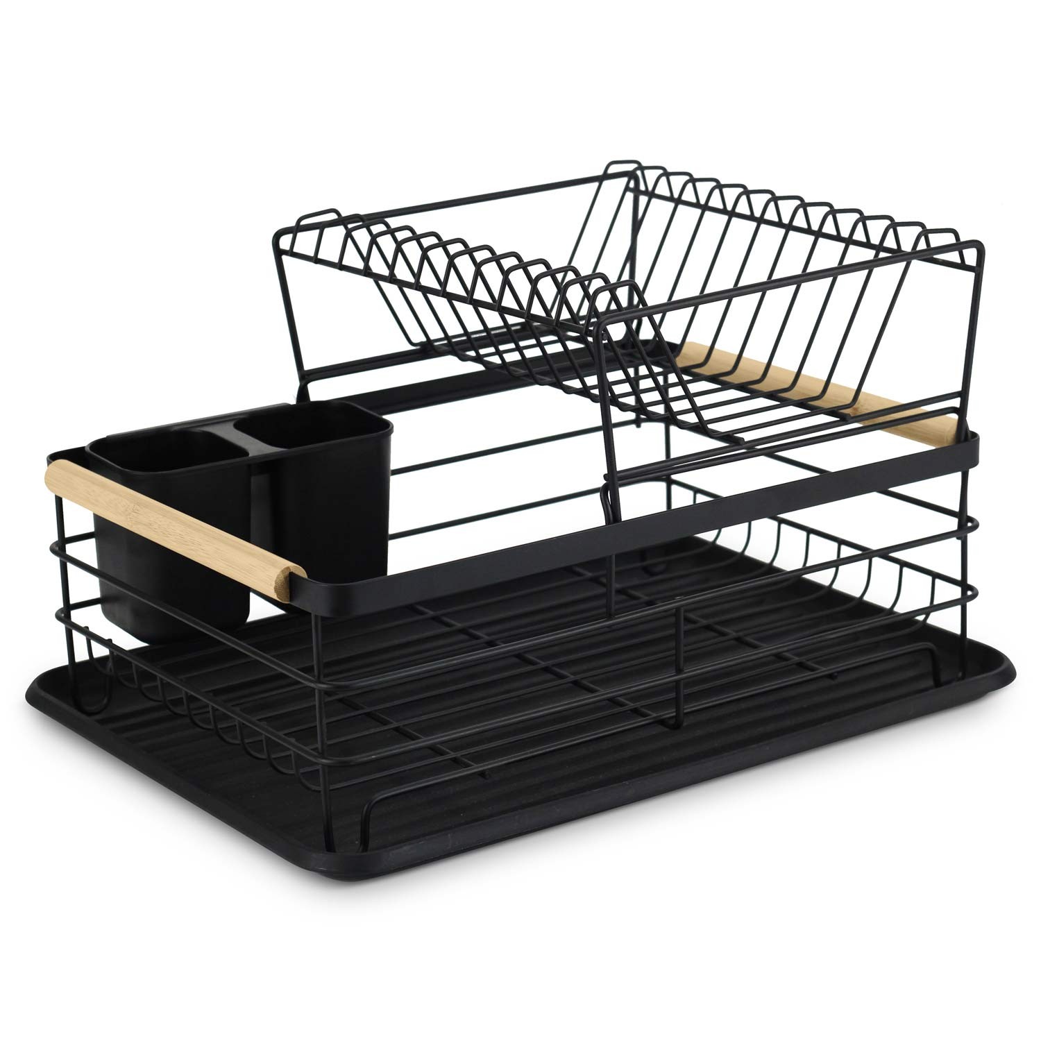 Kahetasandiline nõudekuivatusrest MS-601 Massido must - Image 7