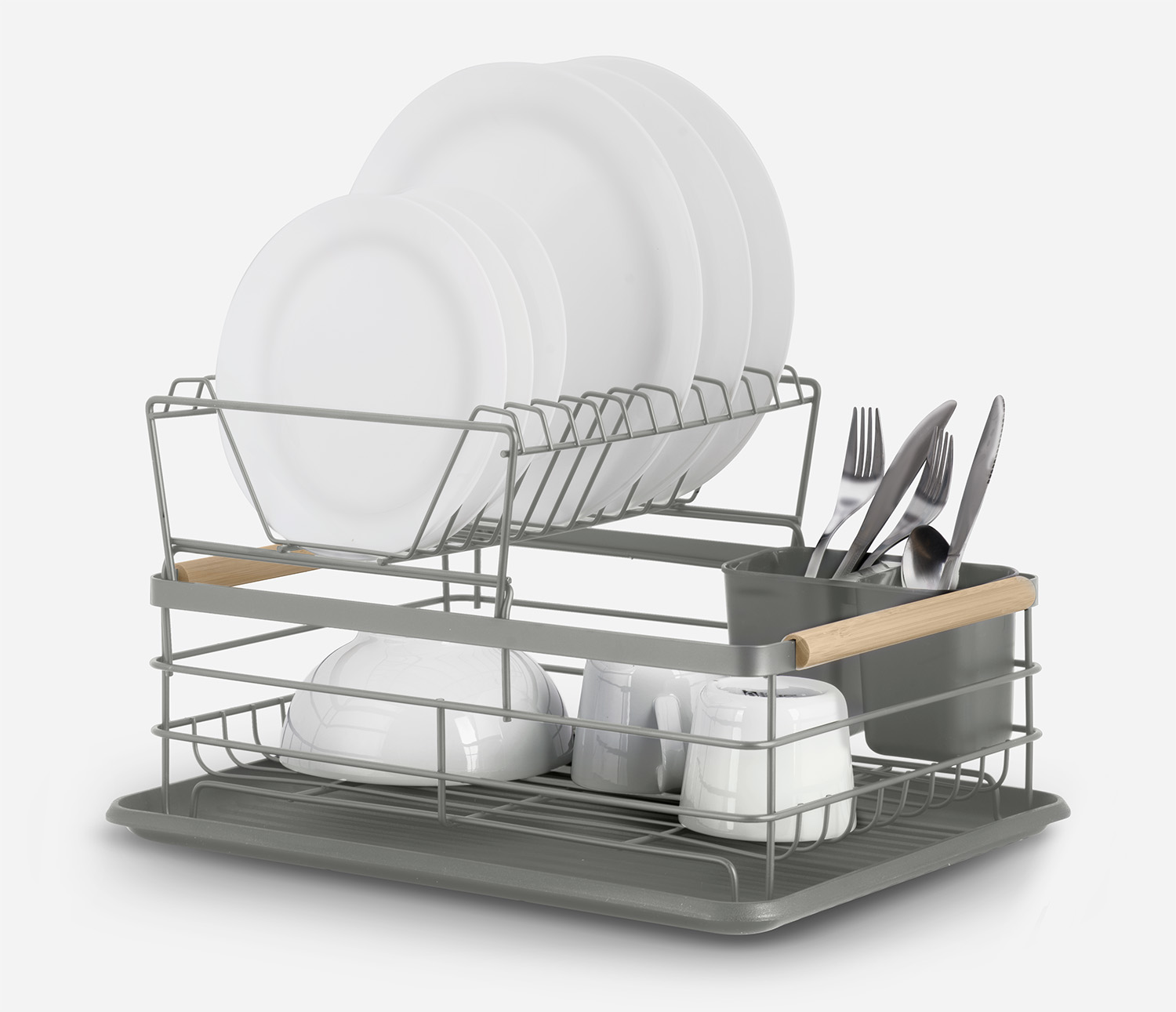 Kahetasandiline nõudekuivatusrest MS-601 Massido hall - Image 13