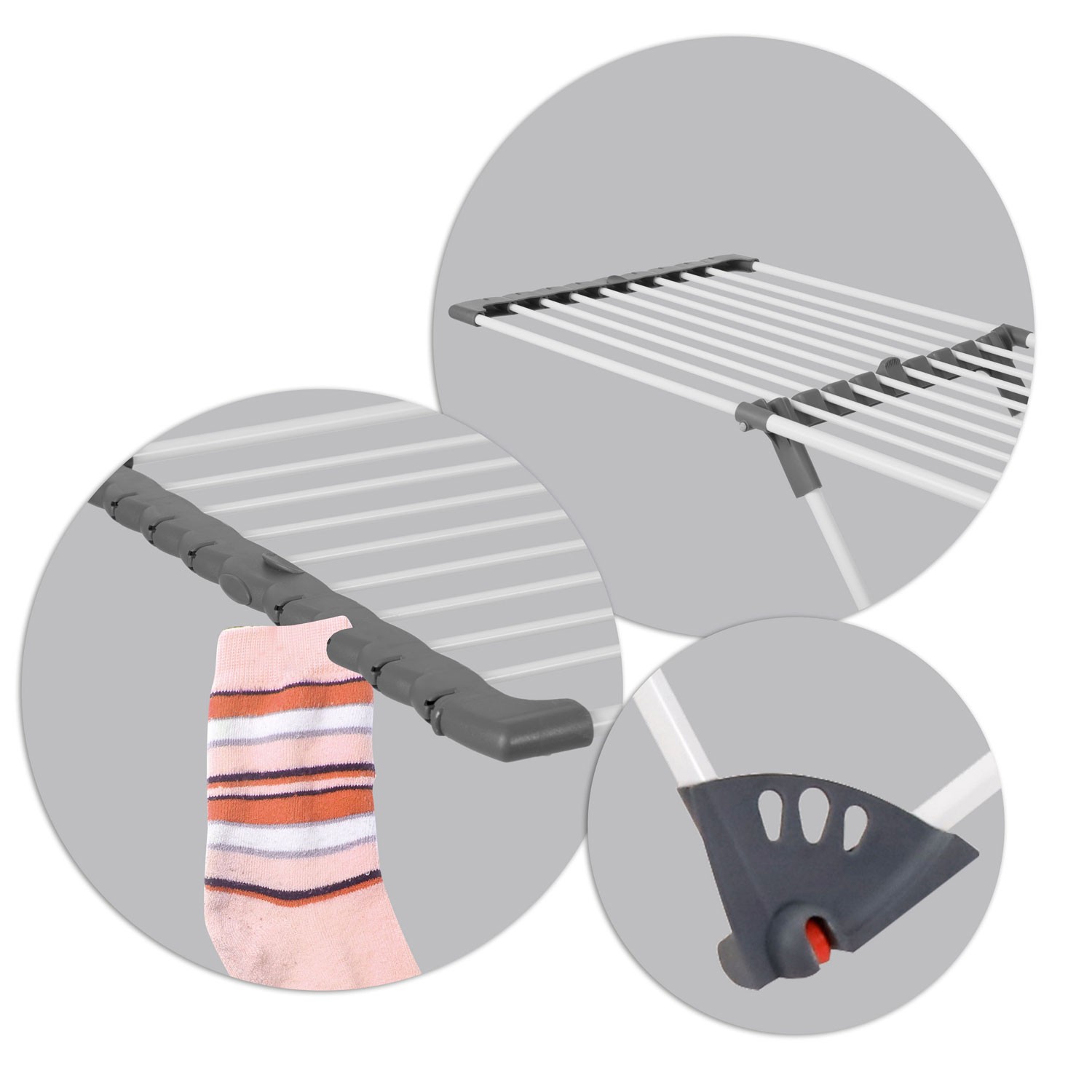 Ursula teleskoop-pesukuivati ratastega 20m - Image 7