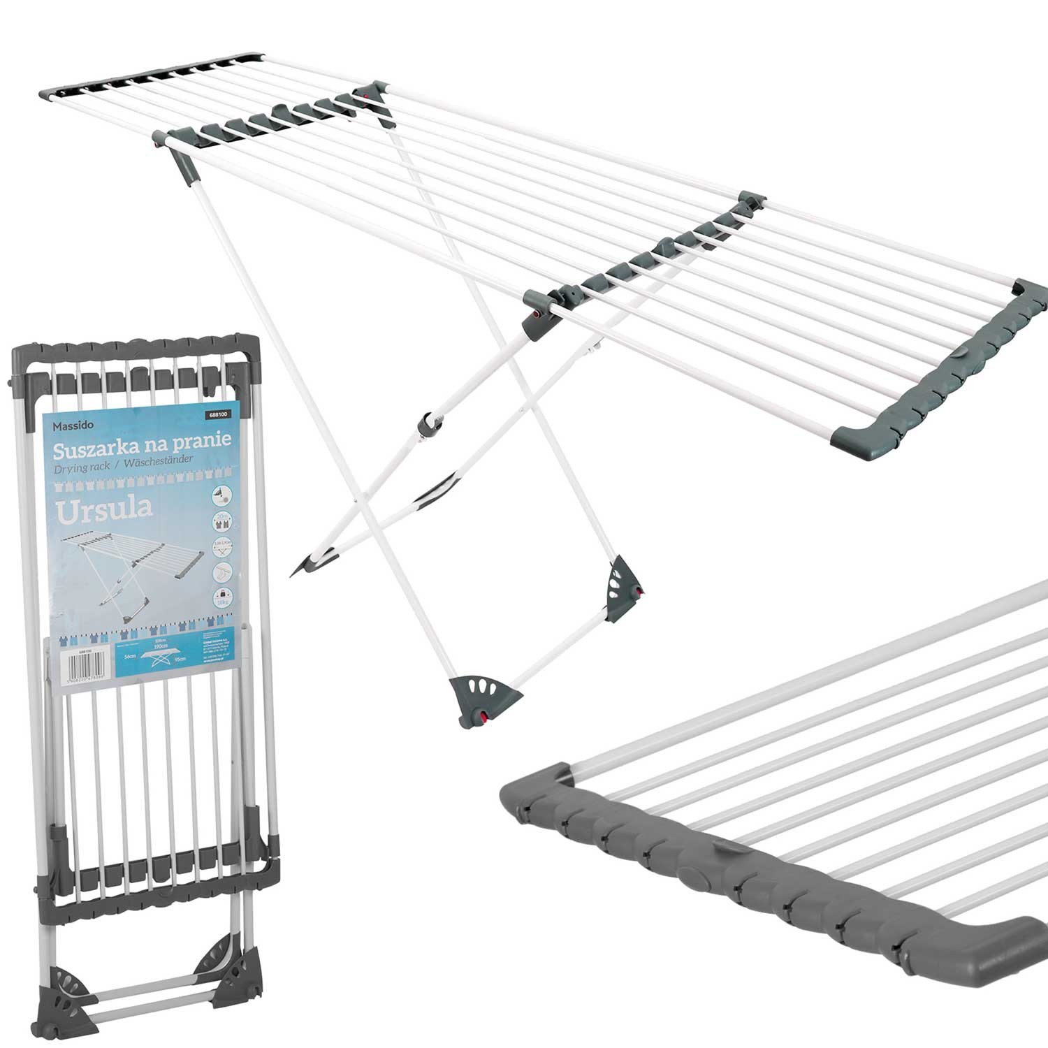 Ursula teleskoop-pesukuivati ratastega 20m - Image 12