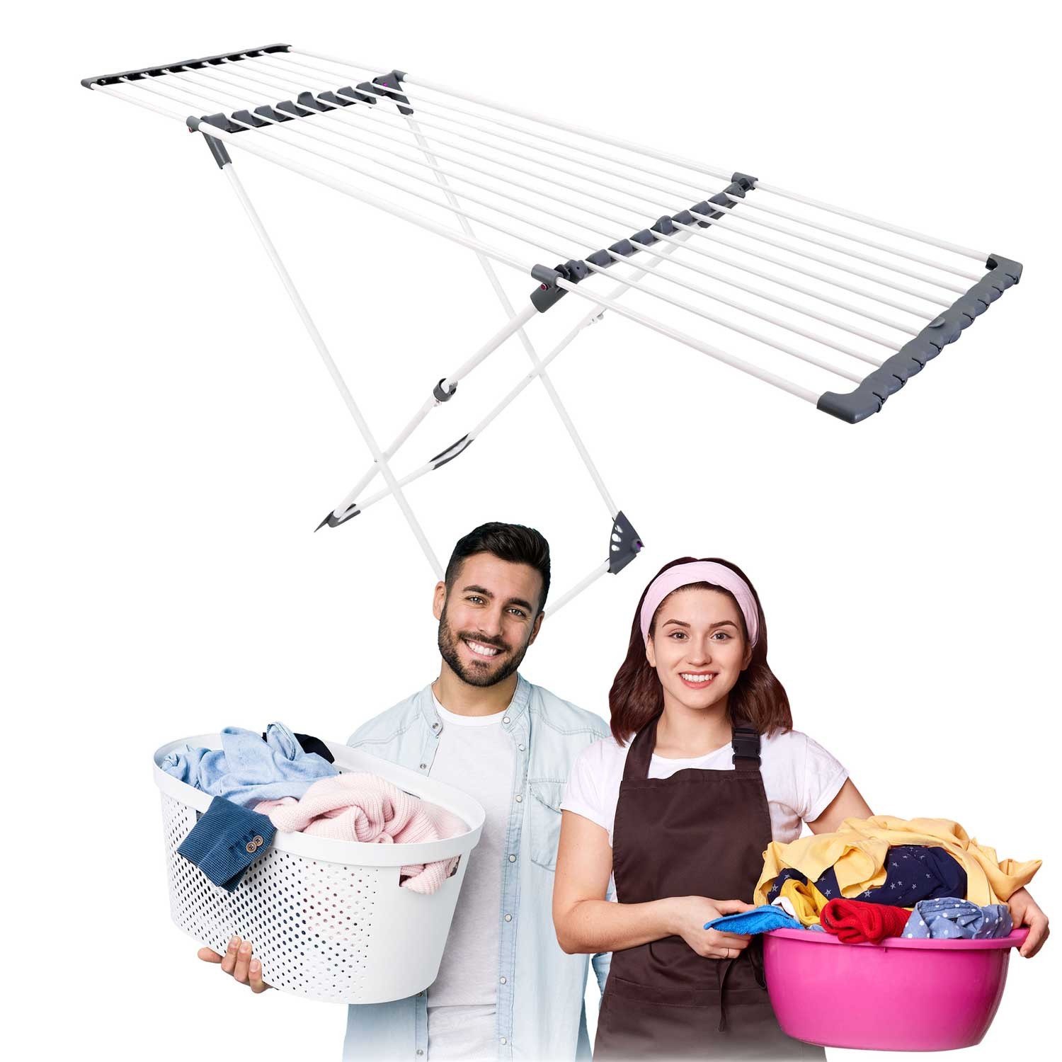 Ursula teleskoop-pesukuivati ratastega 20m - Image 9