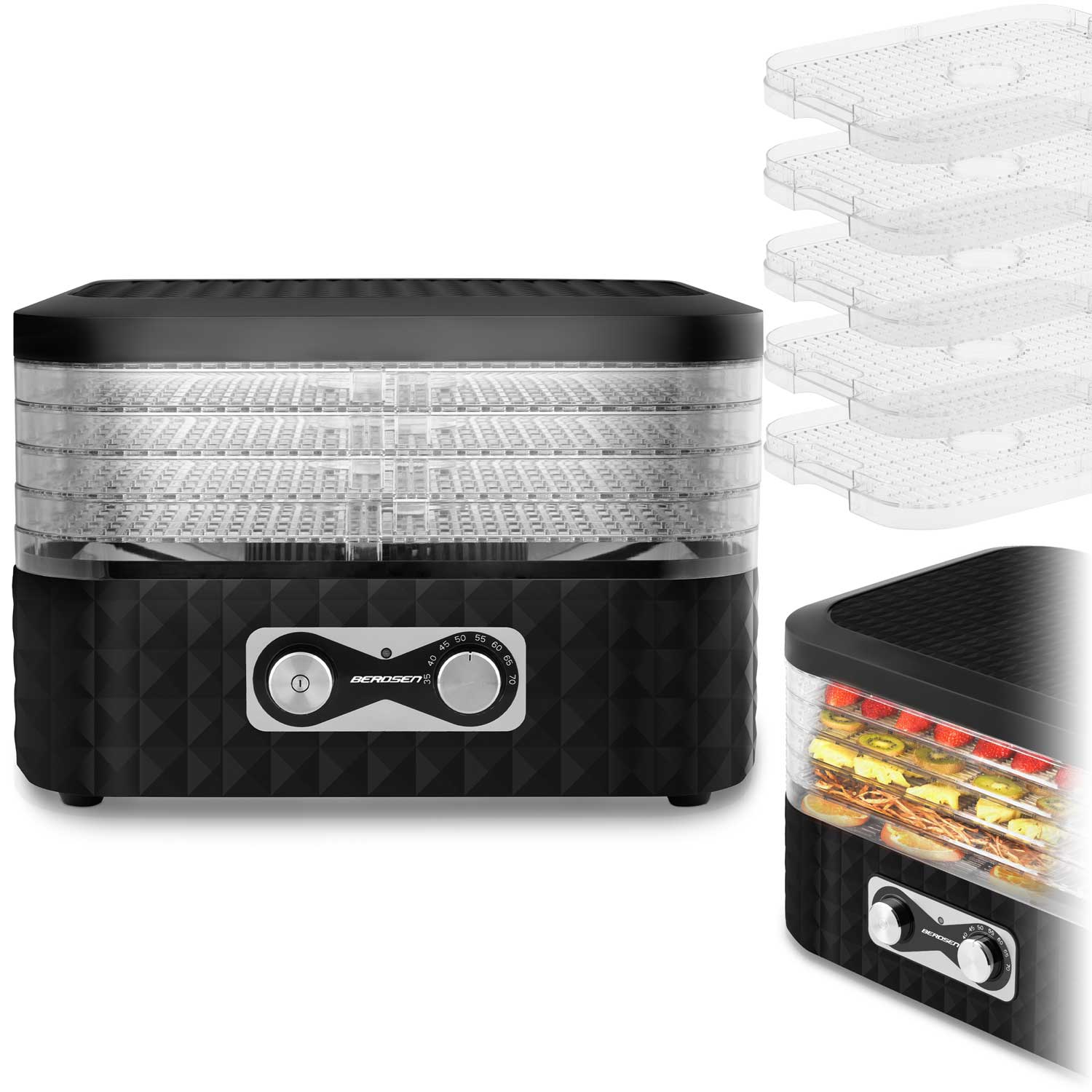 Berdsen BD-692 toidukuivati must - Image 14