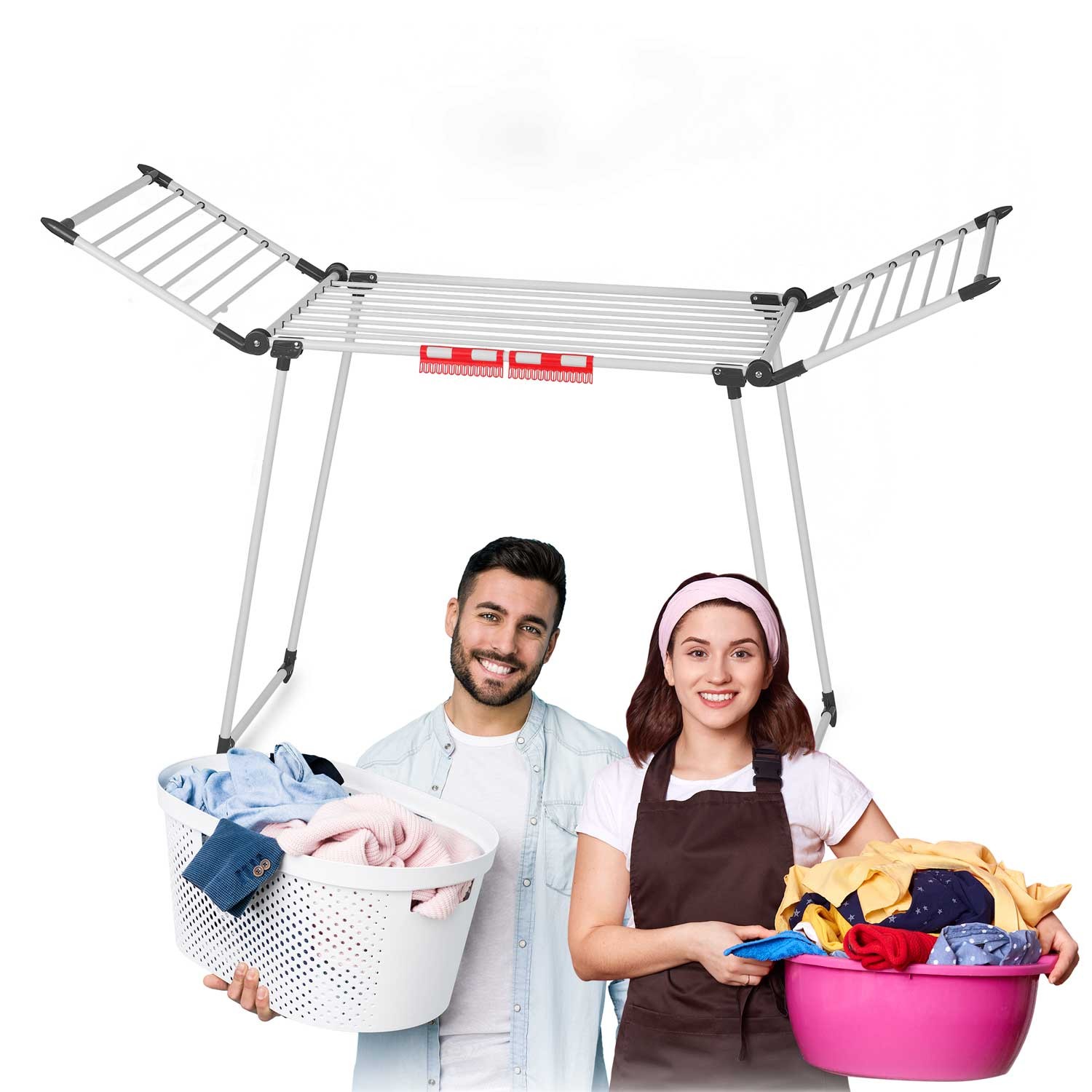 Debora kokkupandav pesukuivati, valge, 19 m - Image 9