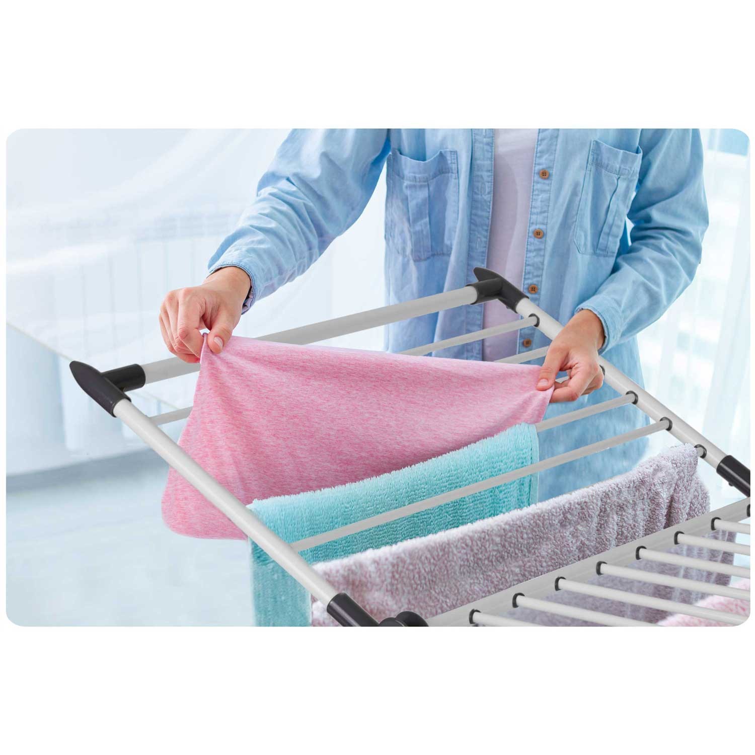 Lydia kokkupandav pesukuivati 27 m valge - Image 11