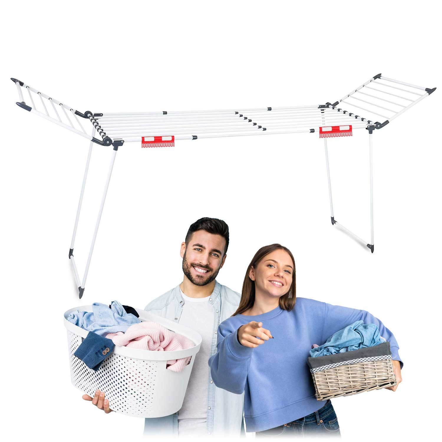 Lydia kokkupandav pesukuivati 27 m valge - Image 8