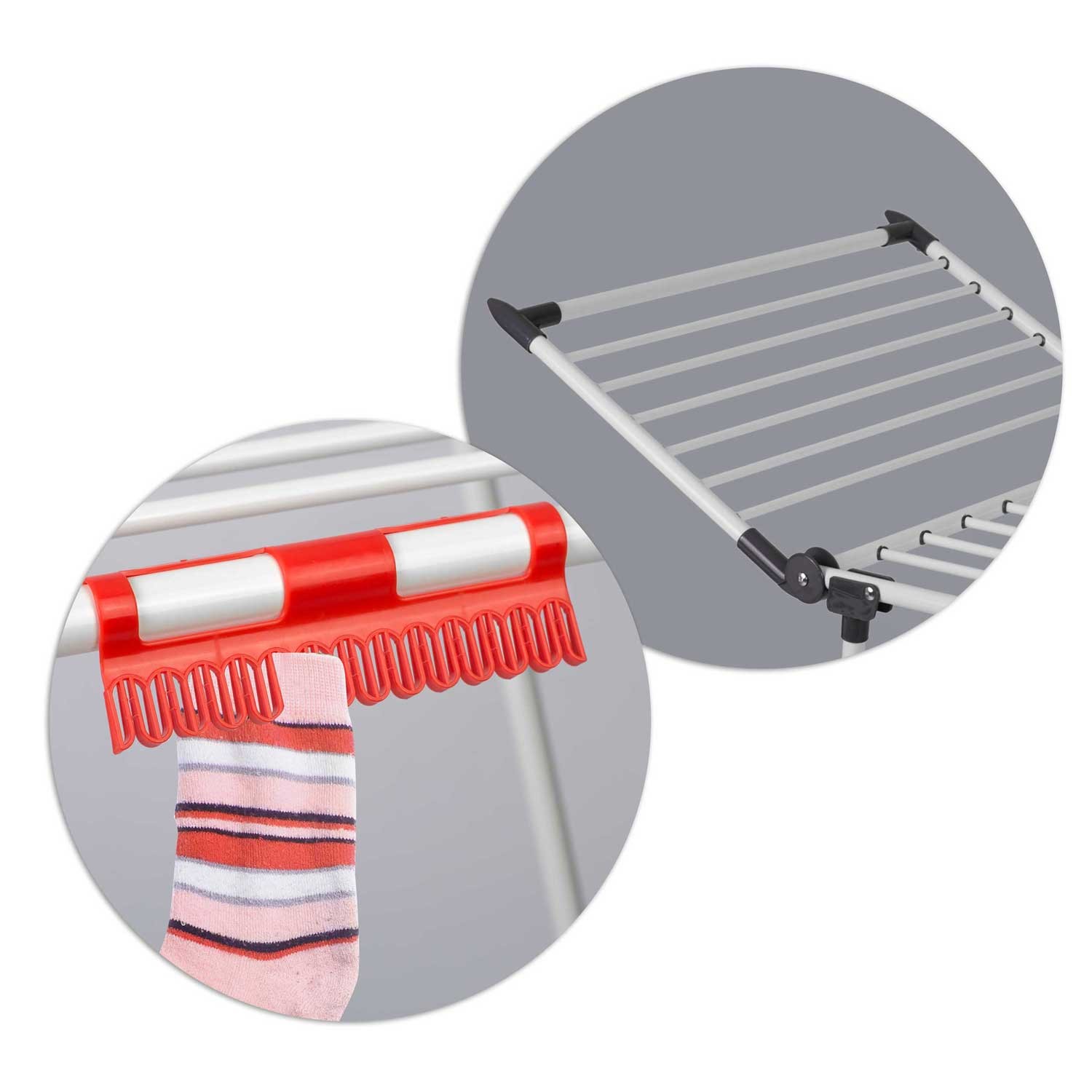 Lina 22 m kokkupandav pesukuivati, valge - Image 6