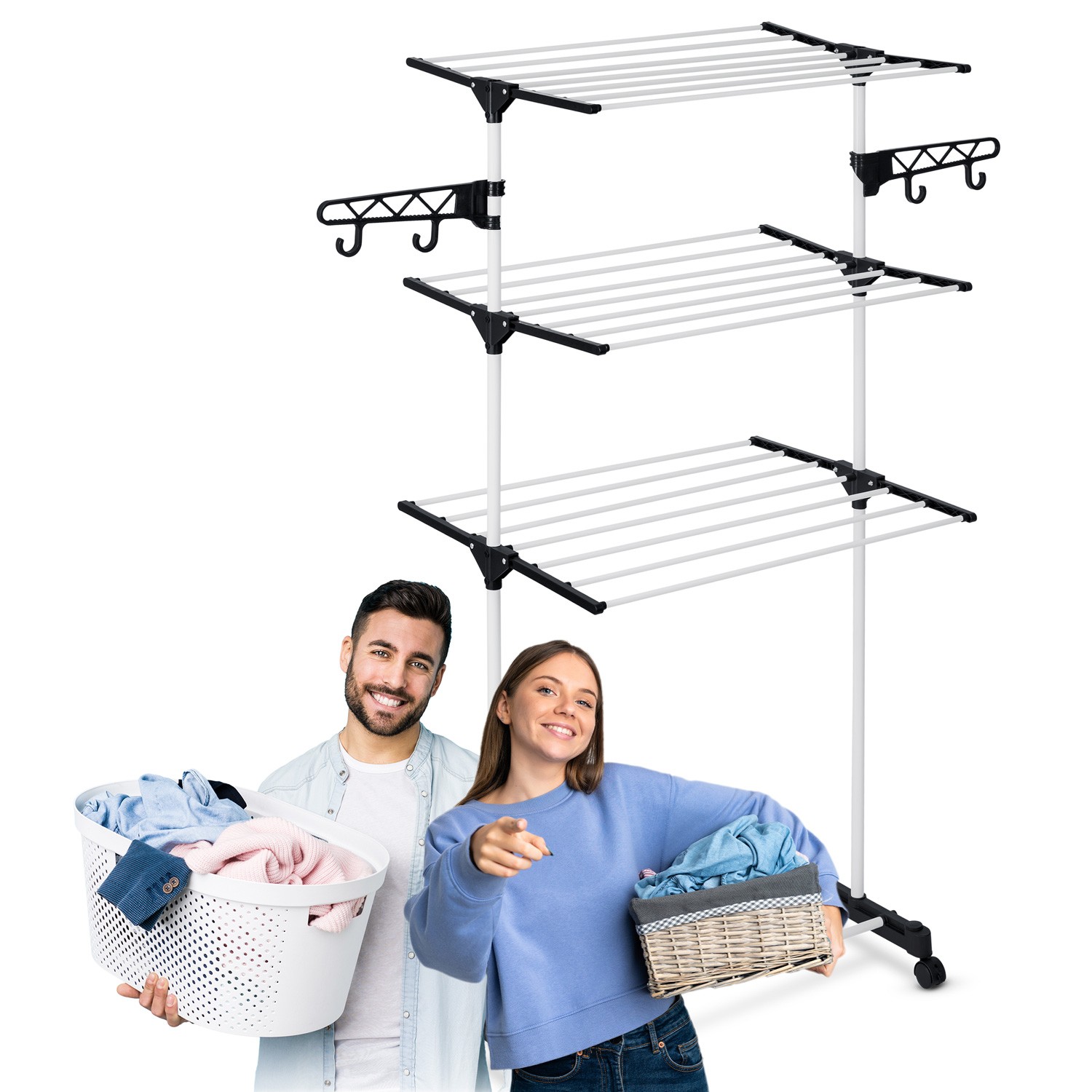 Delia pikendatav pesukuivati, valge, 15 m. - Image 9