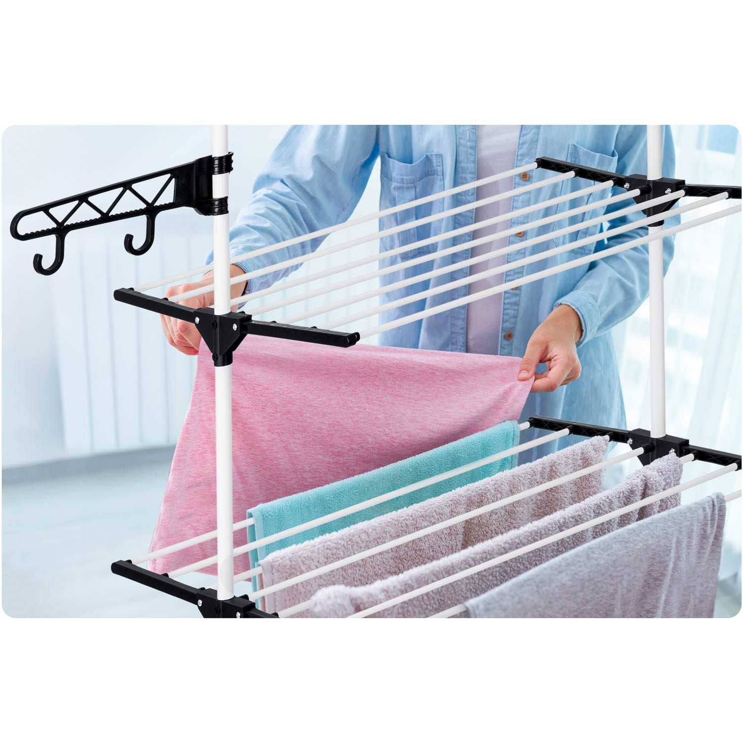 Delia pikendatav pesukuivati, valge, 15 m. - Image 10