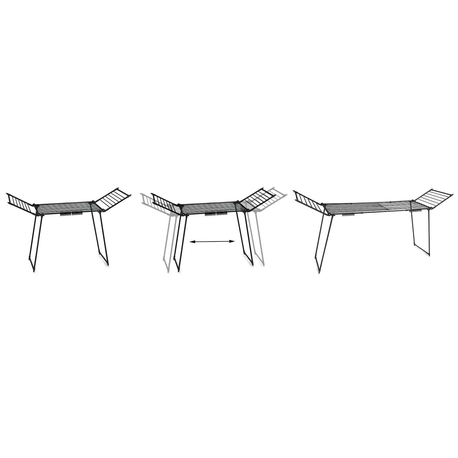 Lydia pikendatav pesukuivati 27 m must - Image 10