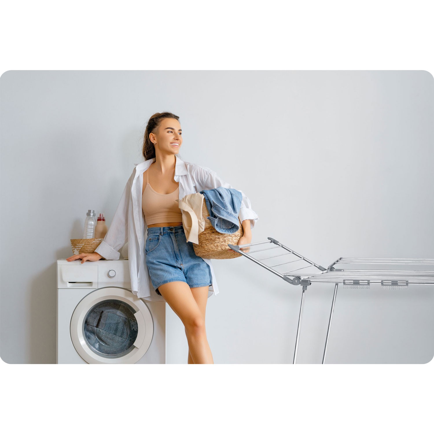 Lina kokkupandav pesukuivati 22 m roostevabast terasest - Image 14