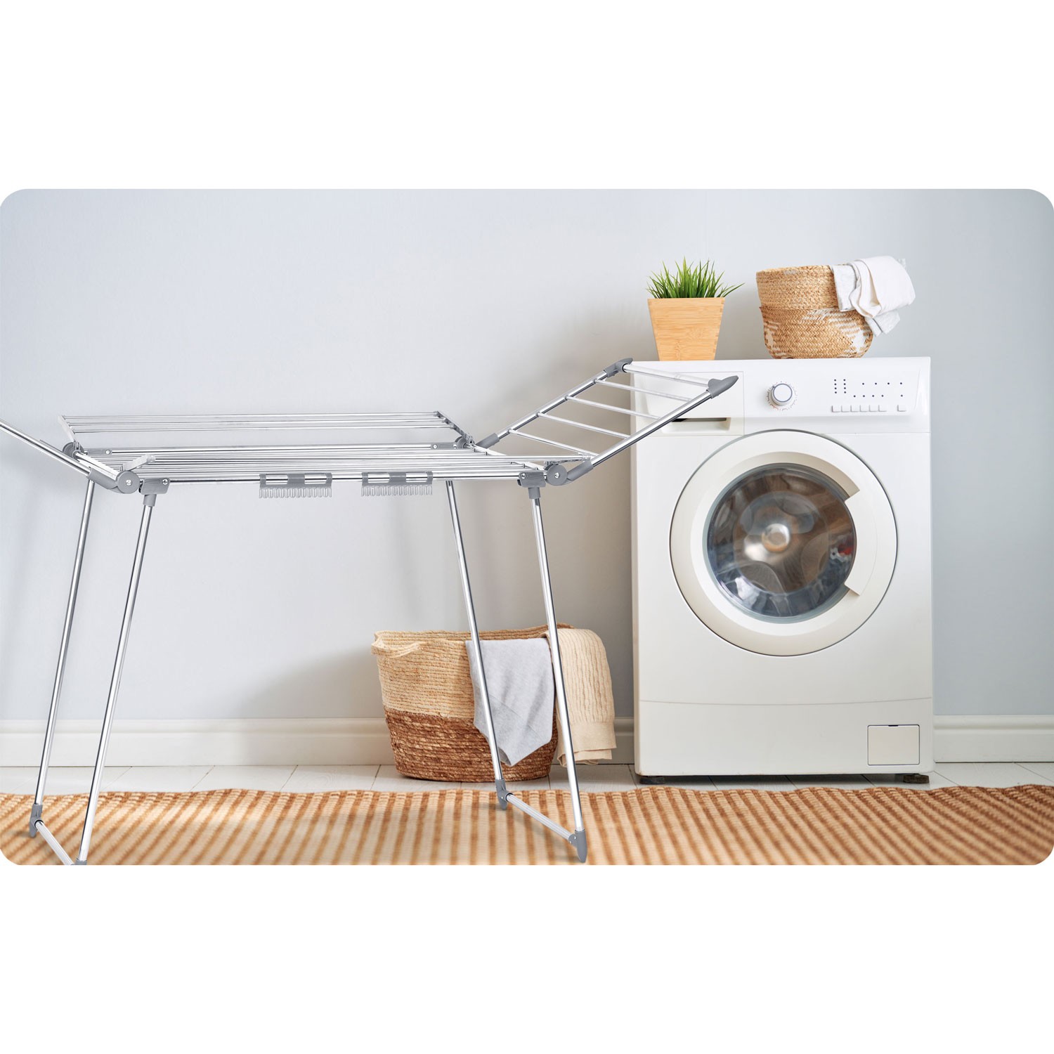 Lina kokkupandav pesukuivati 22 m roostevabast terasest - Image 7