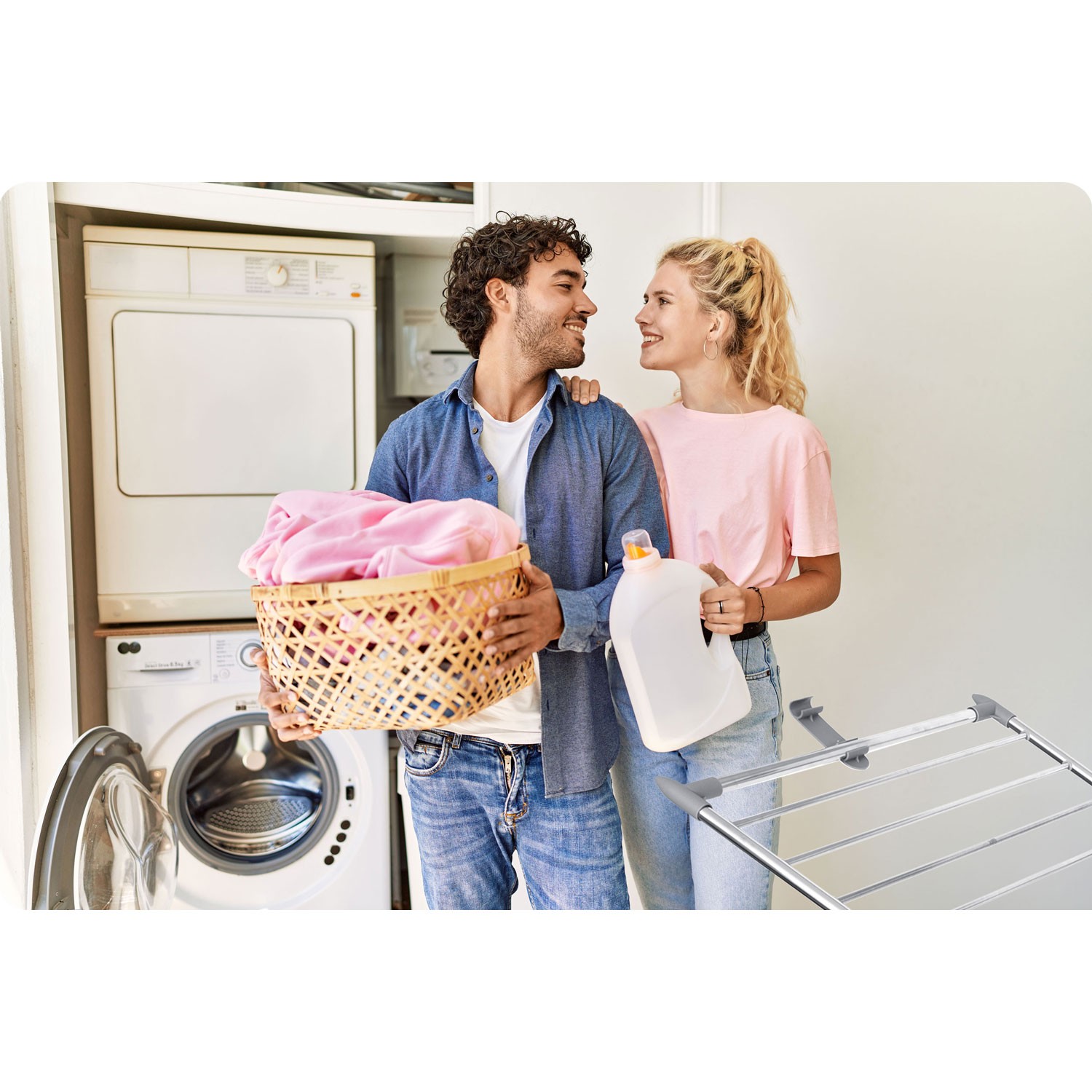 Lina kokkupandav pesukuivati 22 m roostevabast terasest - Image 8