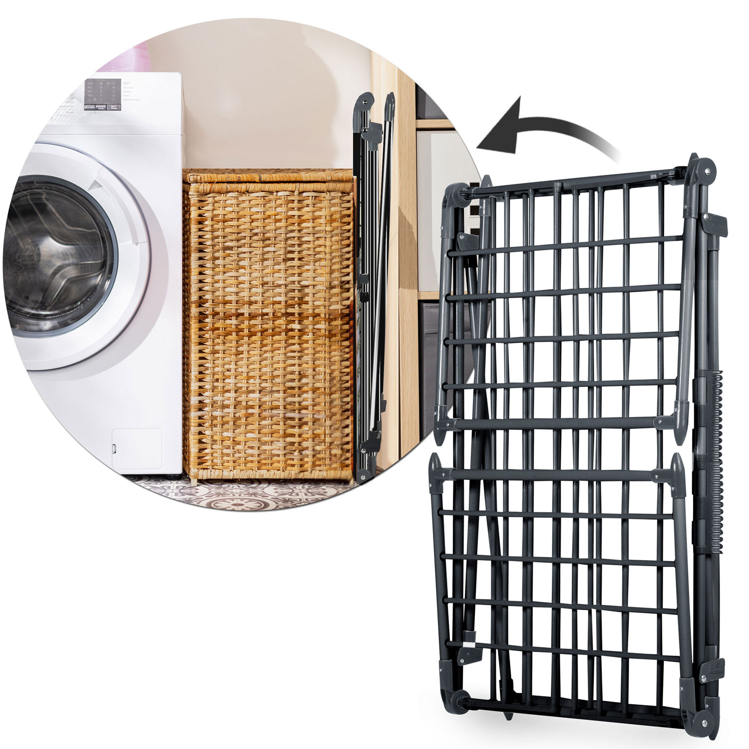 Lina 22 m must kokkupandav pesukuivati - Image 13