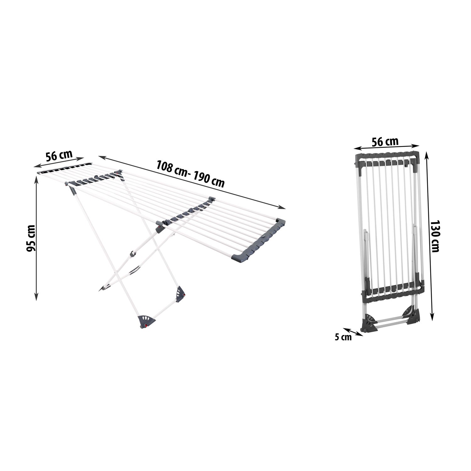 Ursula teleskoop-pesukuivati ratastega 20m - Image 11