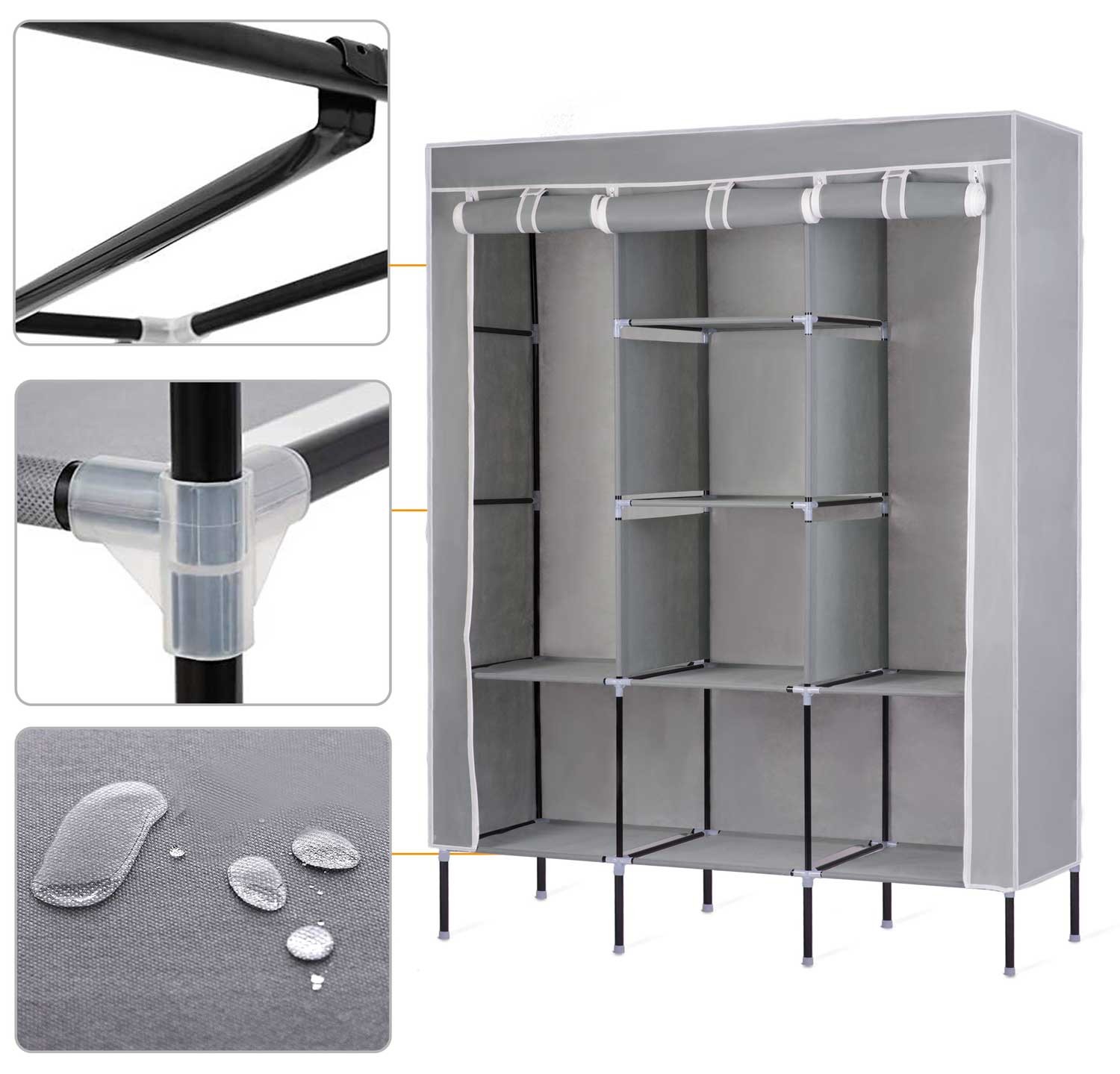 Massido tekstiilist riidekapp - hall - Image 3