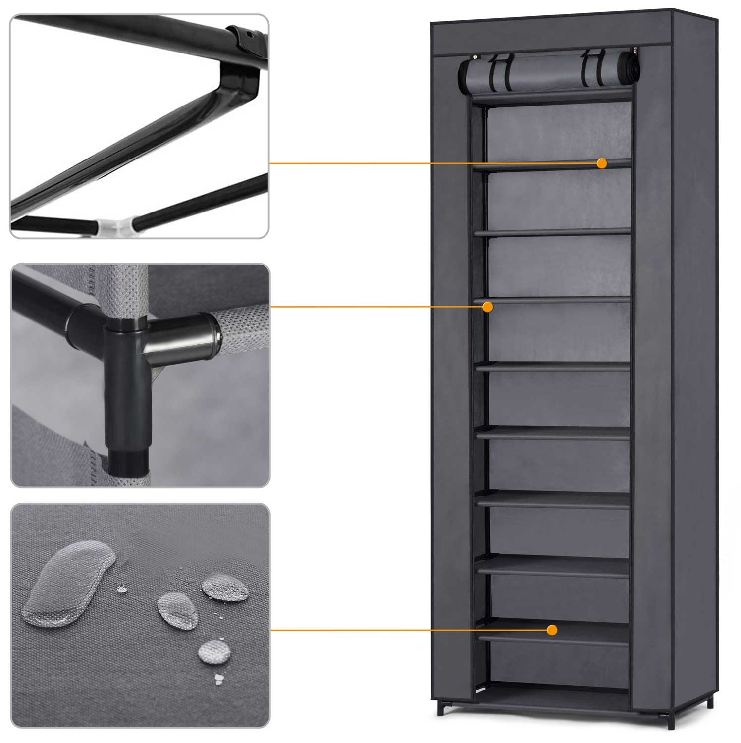 Massido tekstiilist kingakapp - grafiit - Image 3