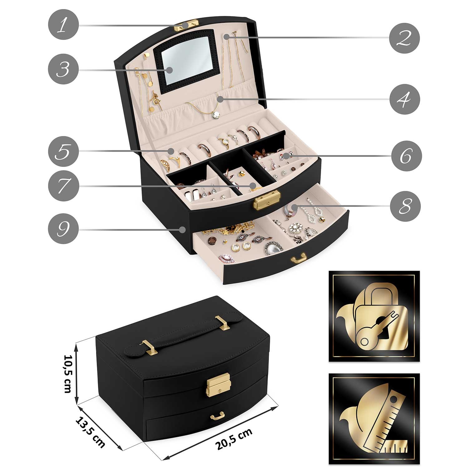 Massido MS-708 ehtekarp - must - Image 8