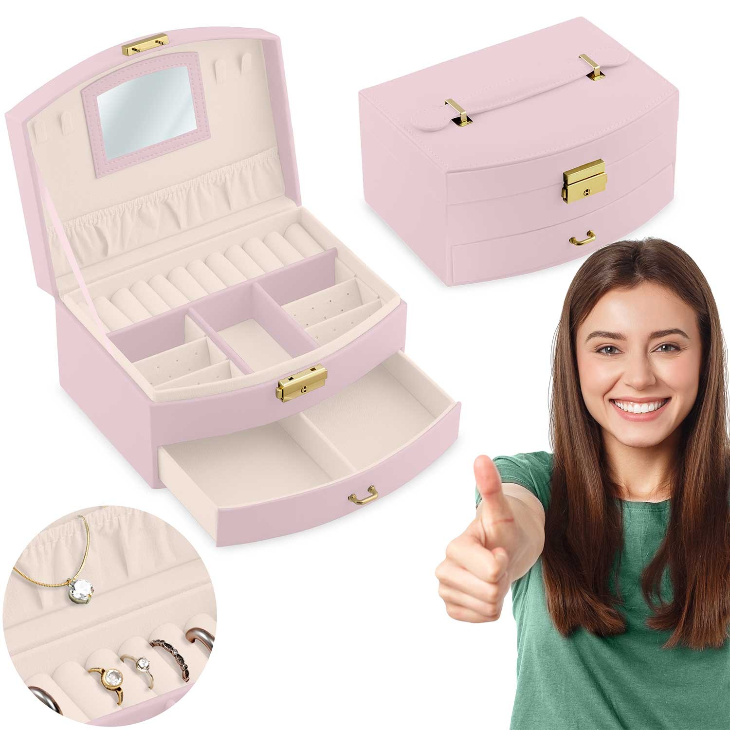 Massido MS-708 ehtekarp - roosa - Image 6