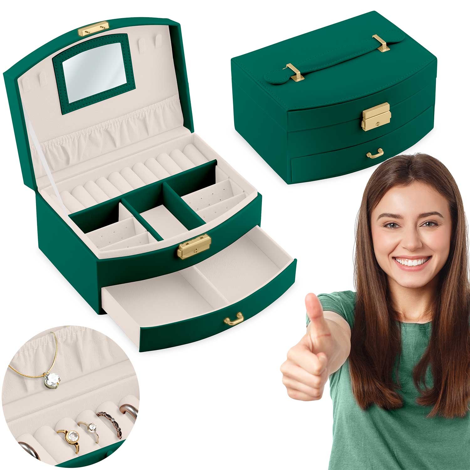 Massido MS-708 ehtekarp - roheline - Image 6