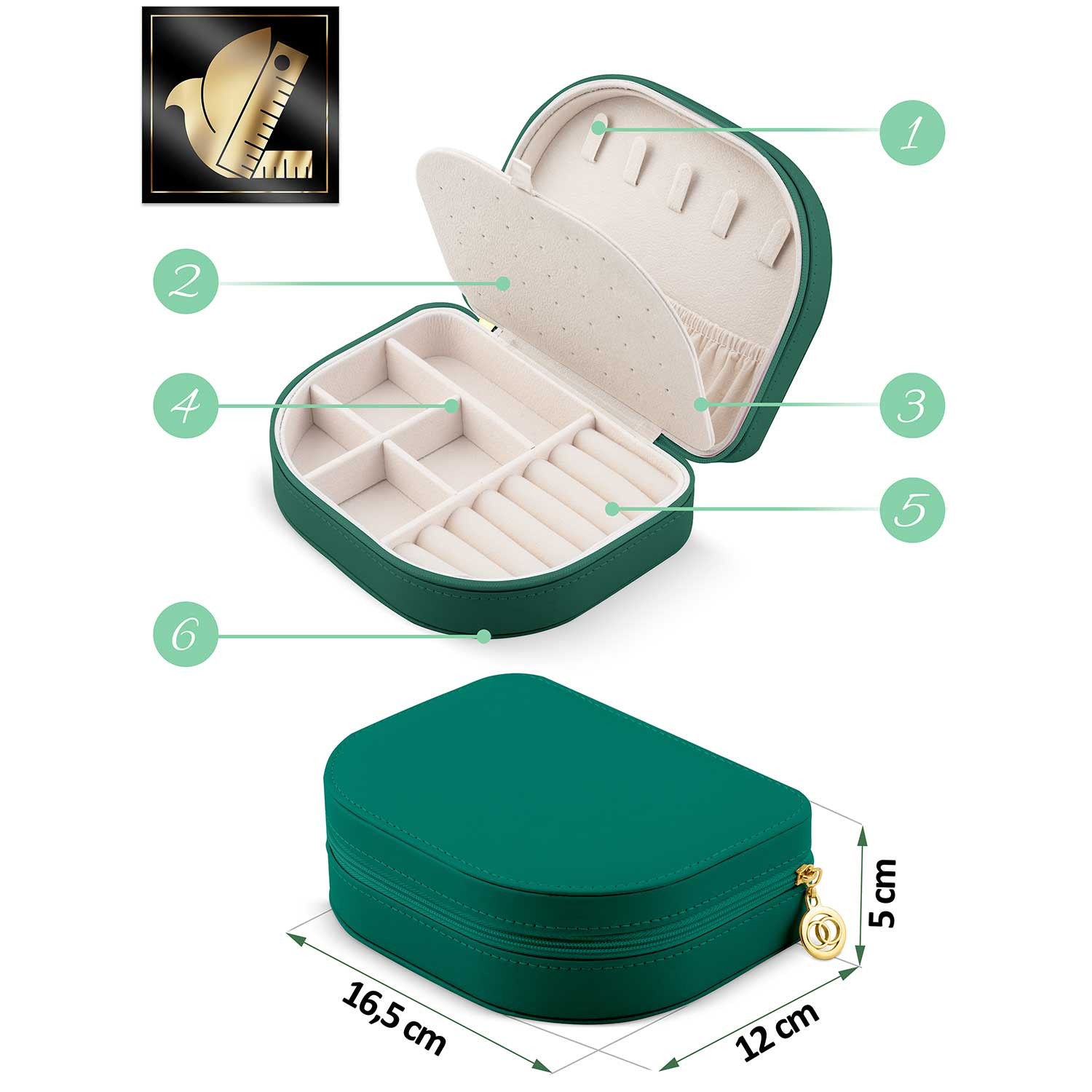 Massido MS-707 ehtekarp - roheline - Image 9