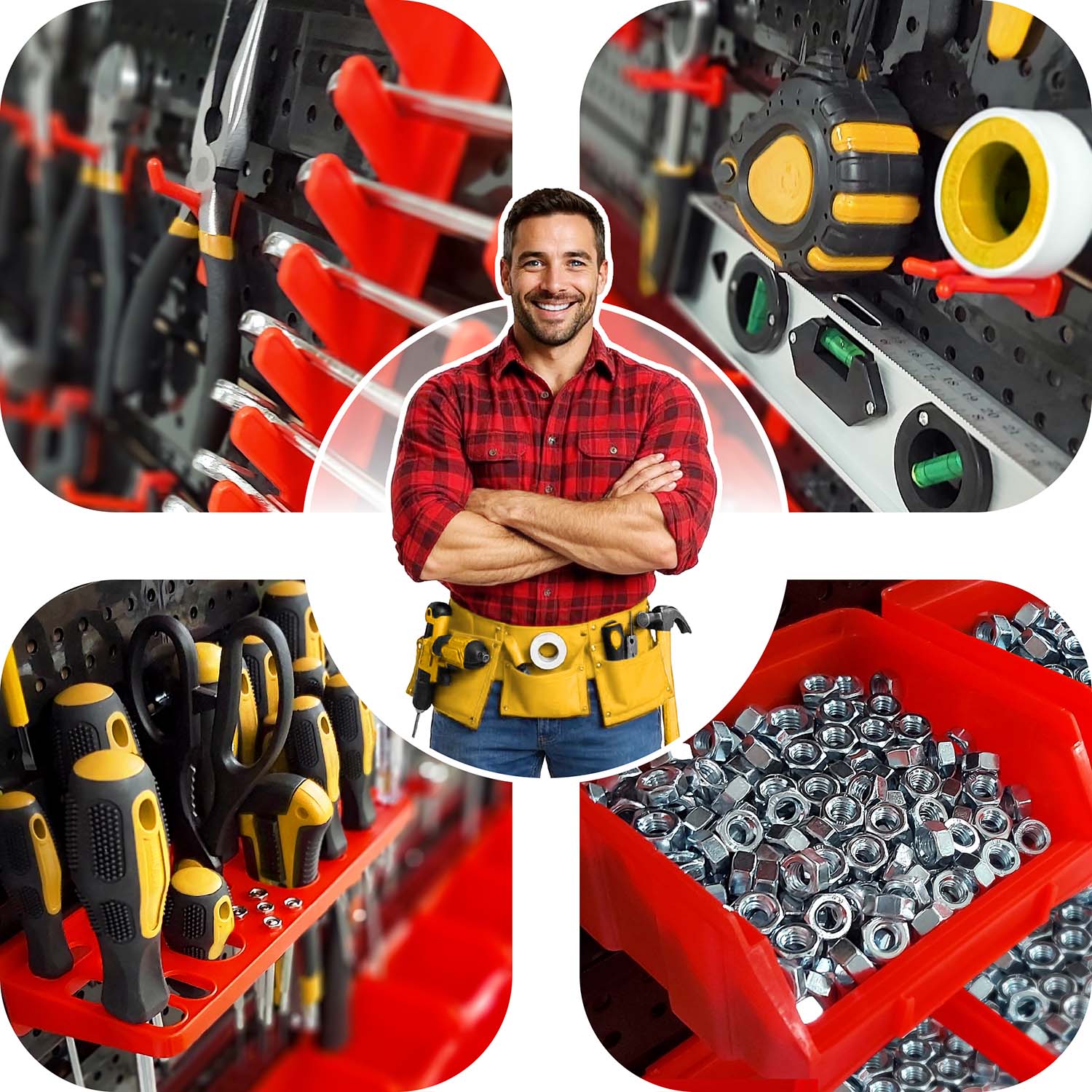 Töökoja tööriistalaud 128 x 76 cm Humberg HM-580 - Image 11