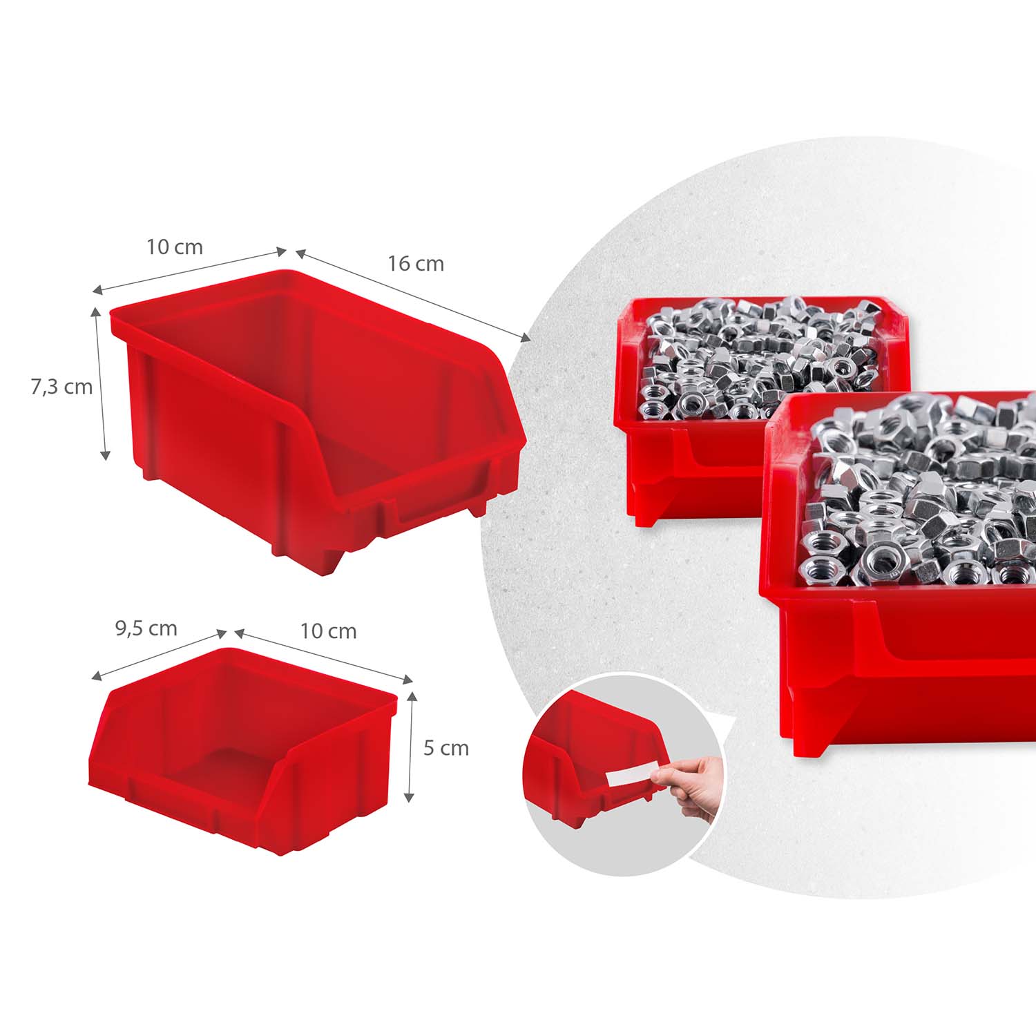 Töökoja tööriistalaud 96 x 76 cm Humberg HM-581 - Image 5