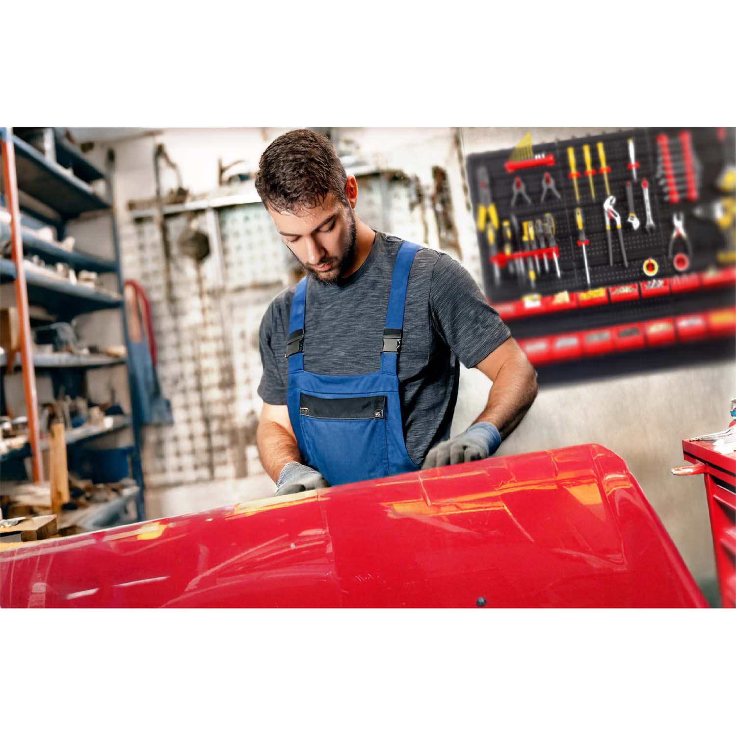 Töökoja tööriistalaud 96 x 76 cm Humberg HM-581 - Image 12