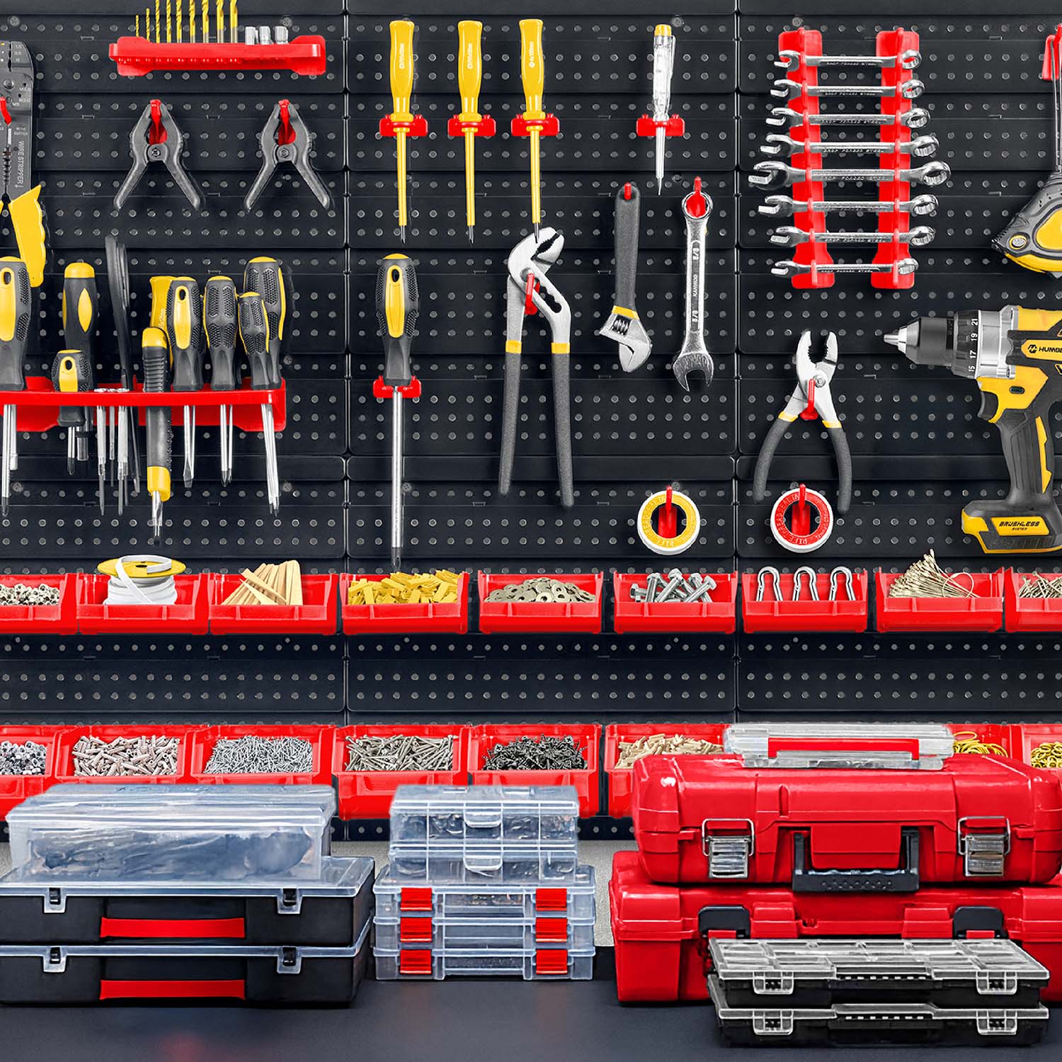 Töökoja tööriistalaud 96 x 76 cm Humberg HM-581 - Image 13