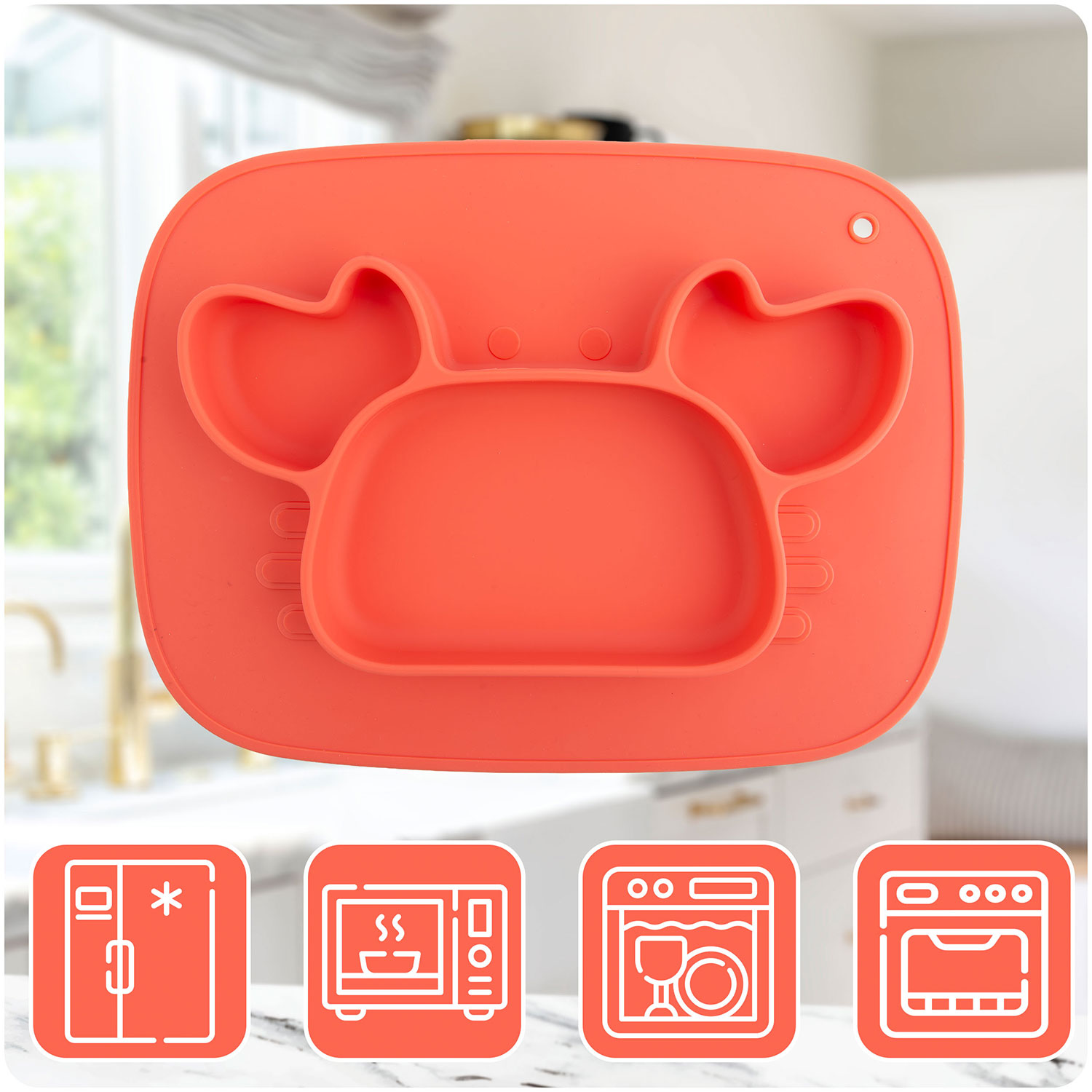 Ricokidsi silikoonist krabide toitmisalus lastele - Image 5